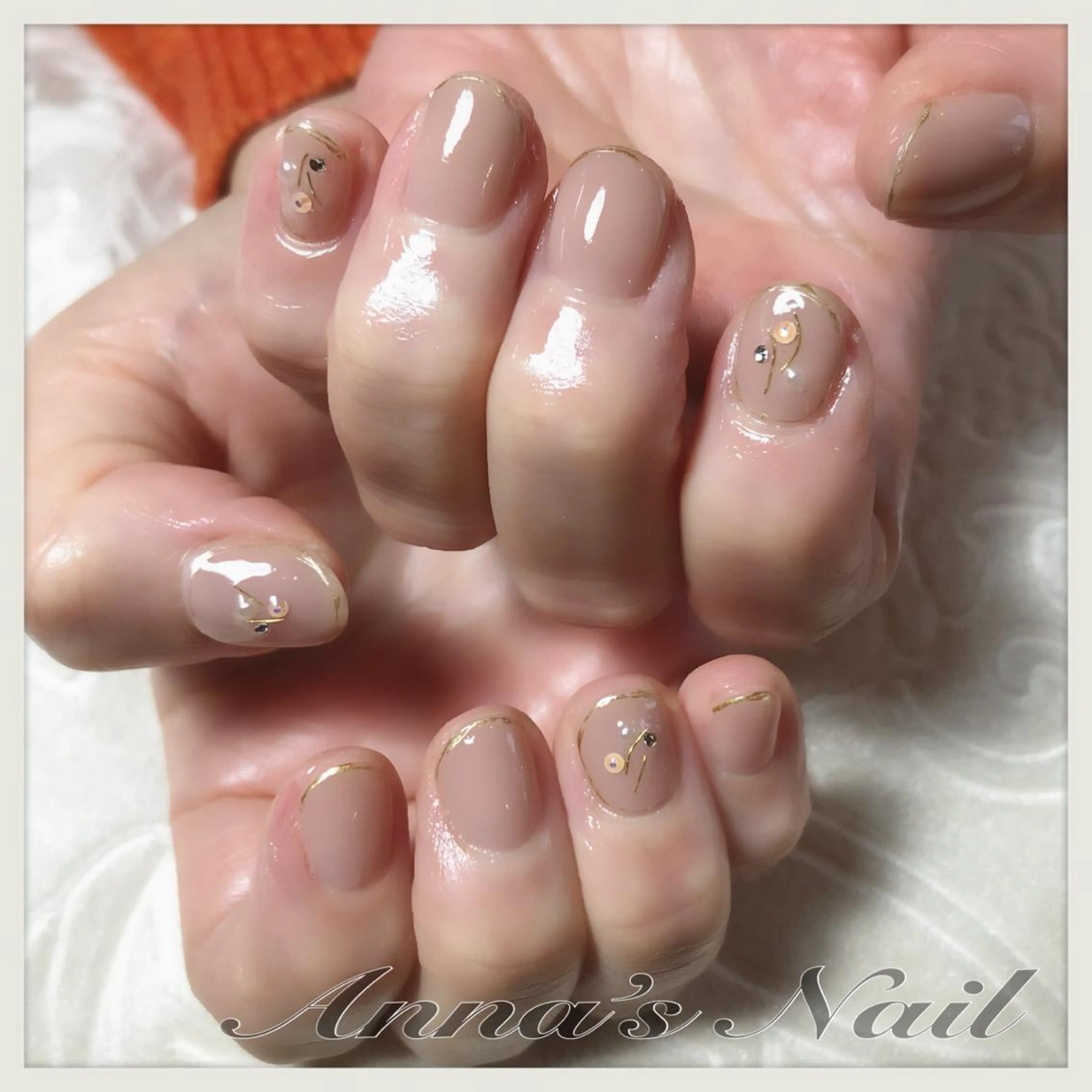 ネイル アートネイル ゴールド Anna’s Nail所属・清口 杏奈のネイルデザイン