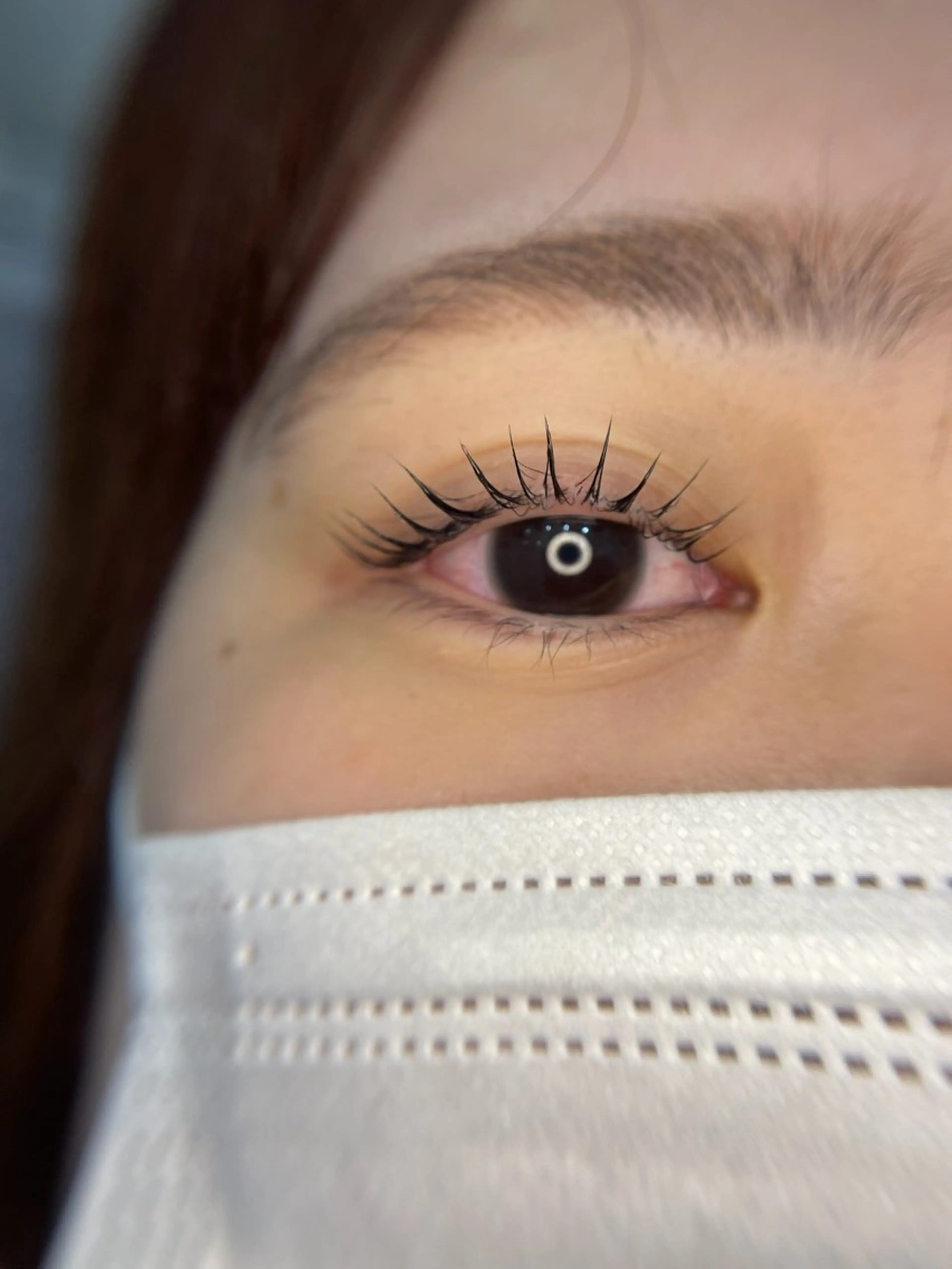 🌿🤍まつ毛パーマ+アイブロウスタイリング(wax.間引き.メイク)の写真