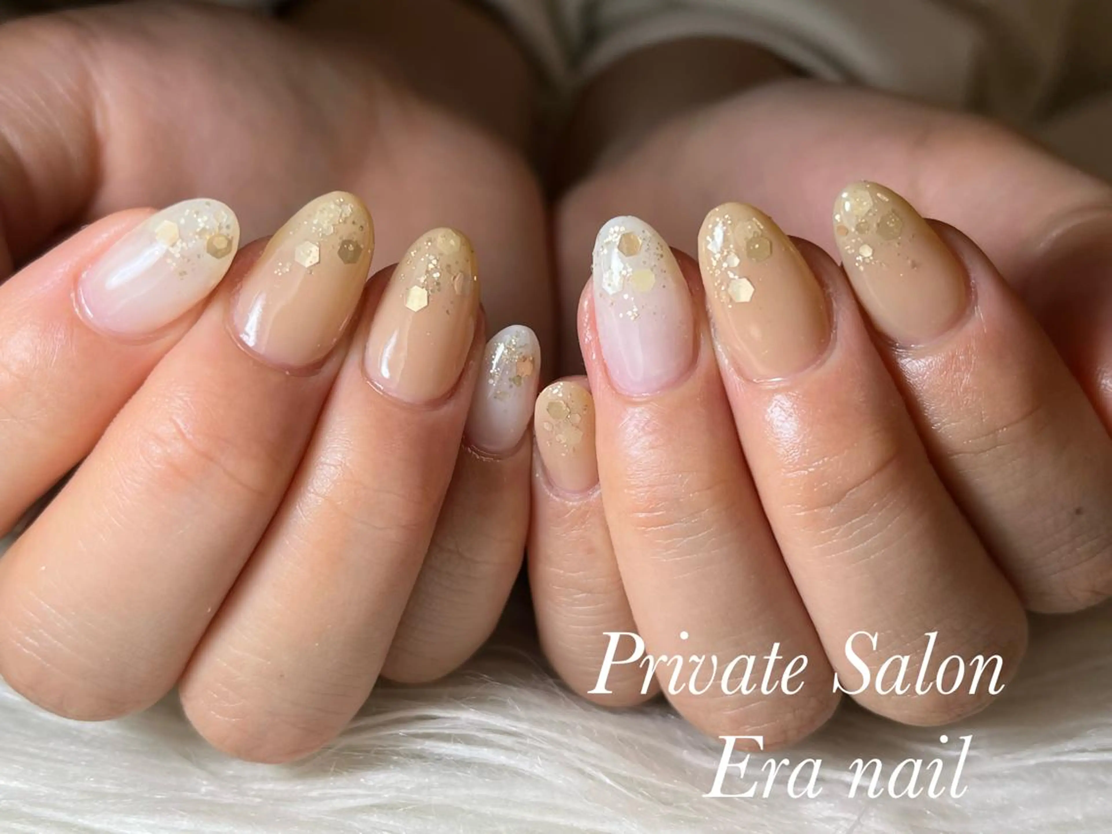 ネイル ラメ(グリッター) ワンカラーネイル ハンドネイル Era nailのネイルデザイン