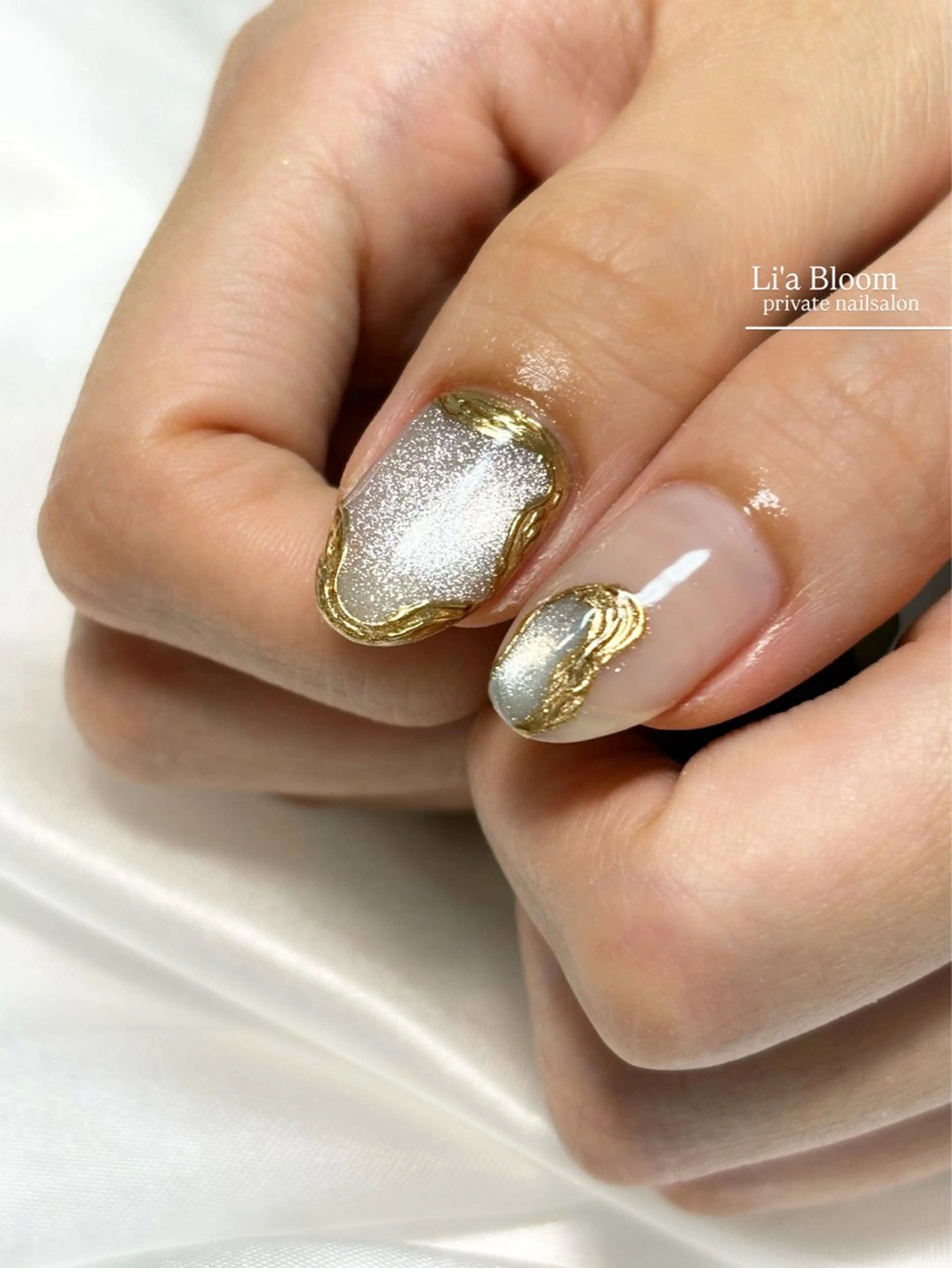 ネイル ハンドネイル Li'a Bloom所属・🦋🤍 madoka🤍のネイルデザイン