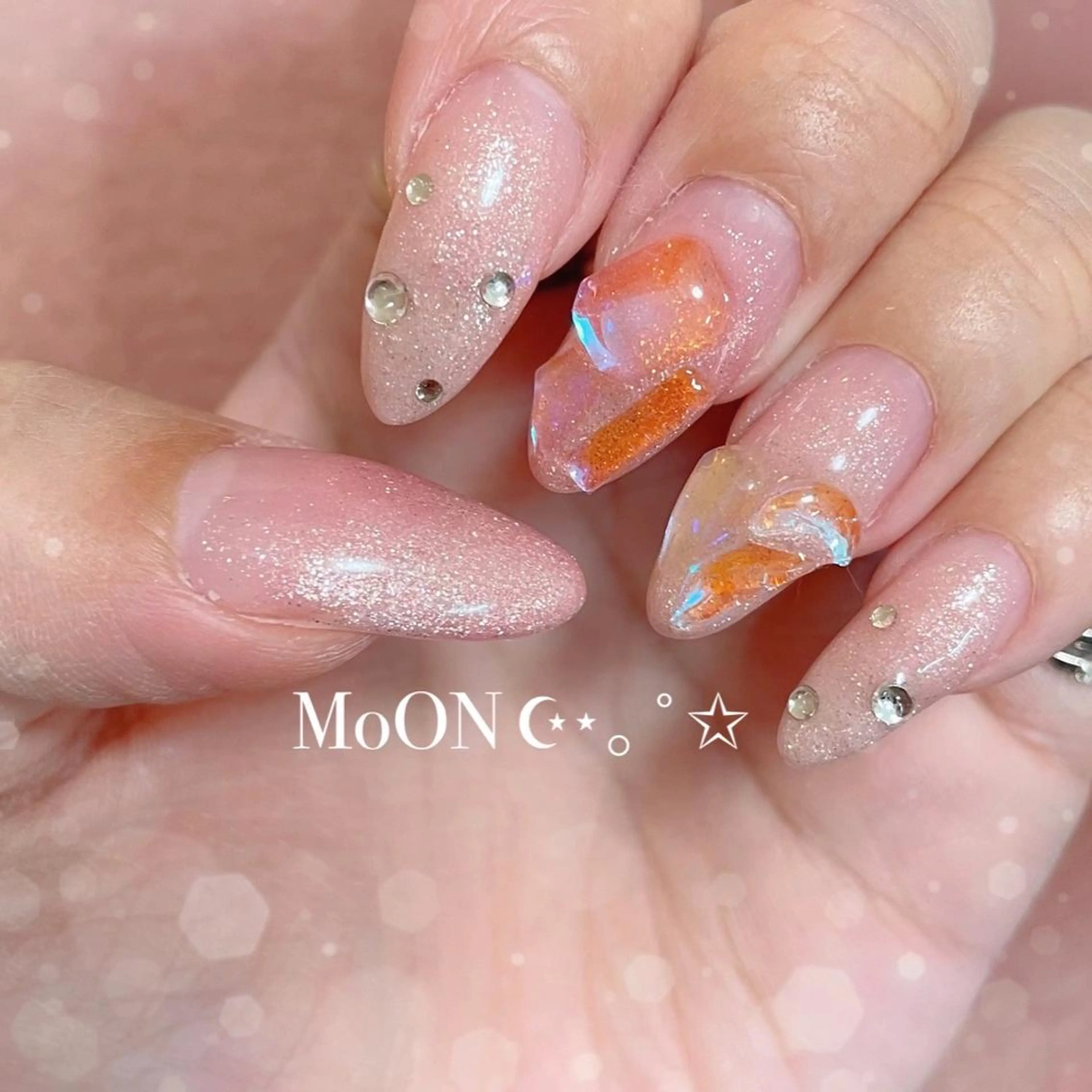 ネイル ハンドネイル ハンドケア MoON...❤︎ MeGuのネイルデザイン