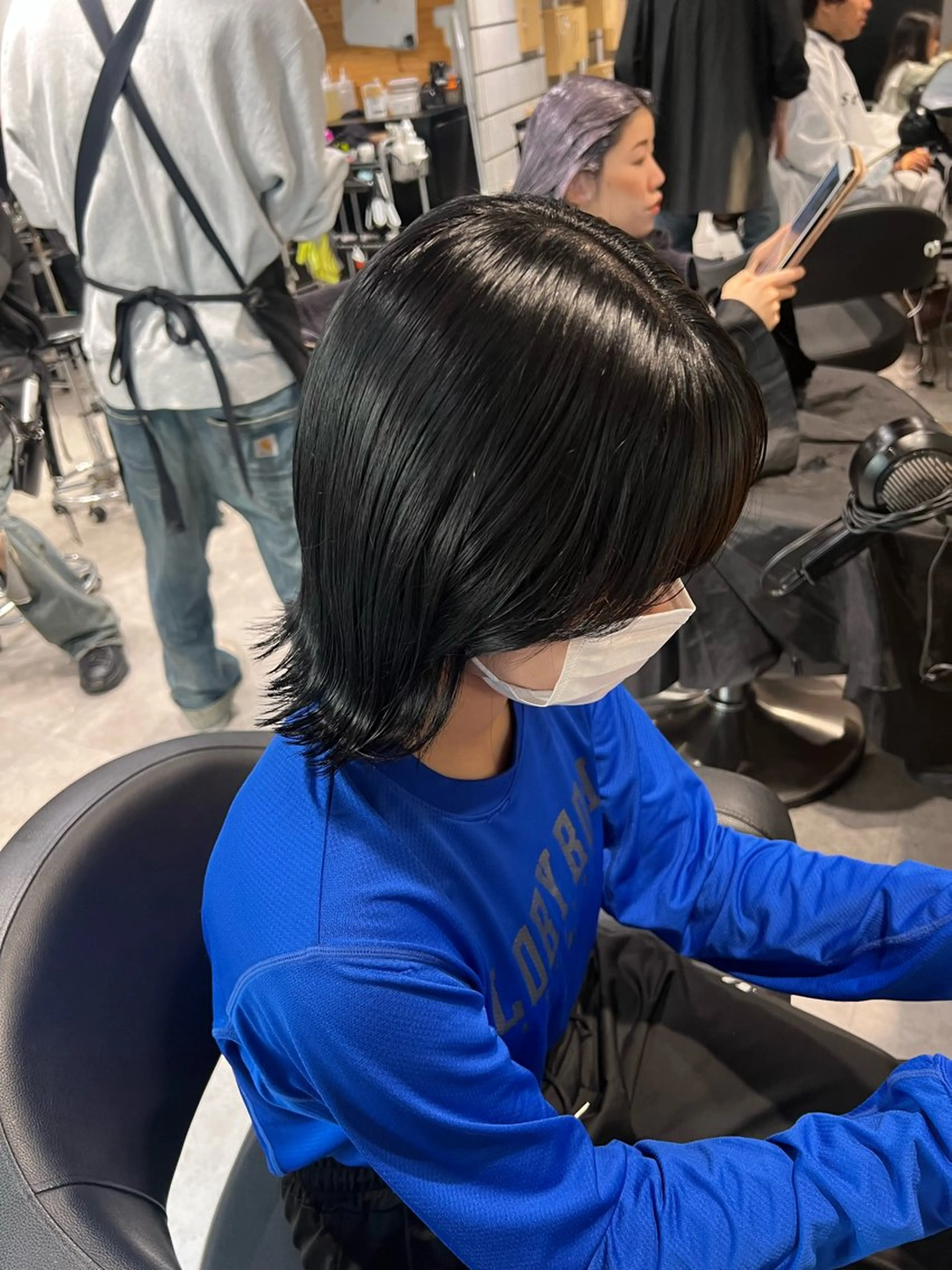 ショート 髪質改善 トリートメント ヘアカラー トリートメント NANAMI🩵 大人可愛い韓国ヘアのヘアスタイル