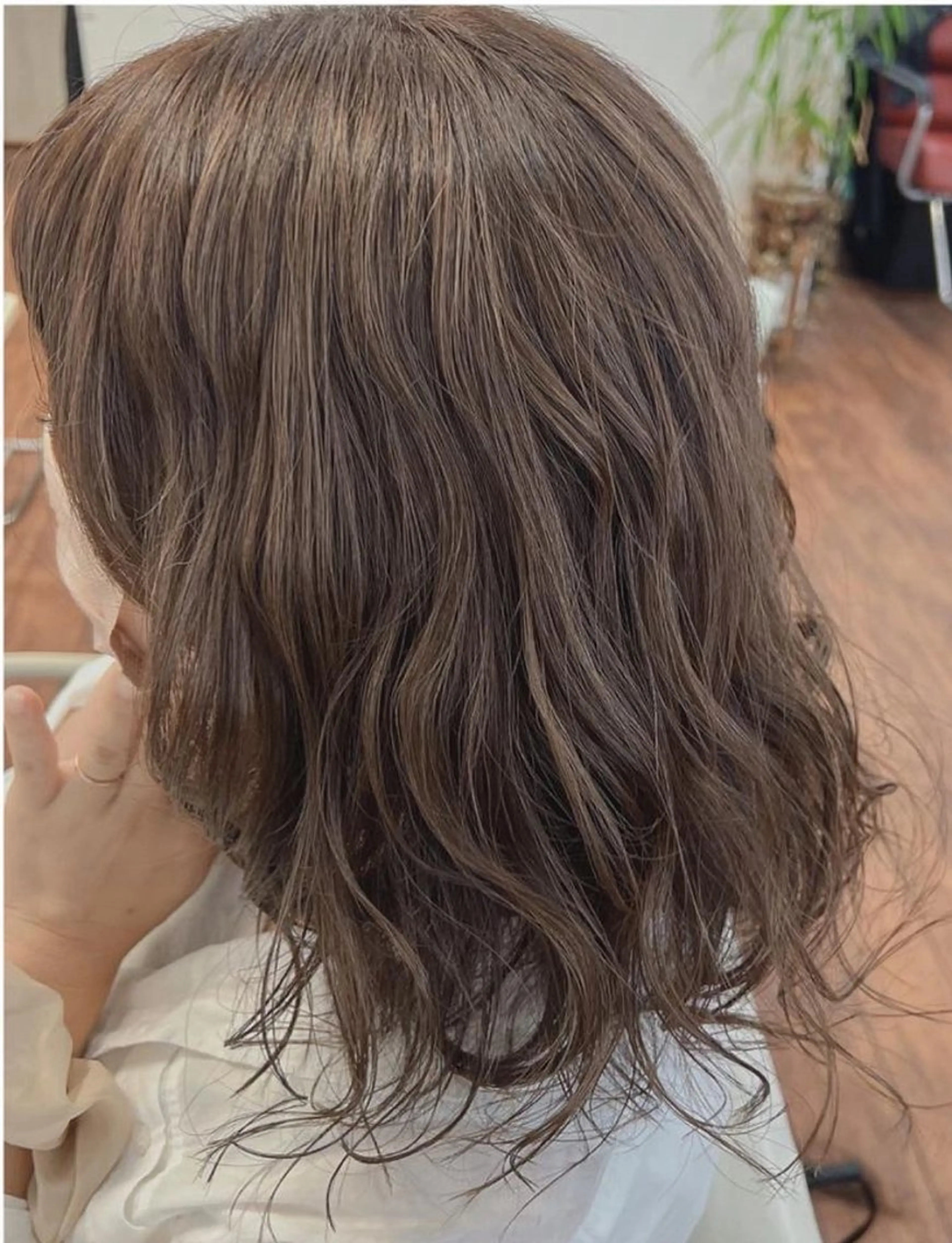 セミロング カラー ブリーチ ブリーチなしカラー ヘアカラー mille automneのマツエク・マツパデザイン