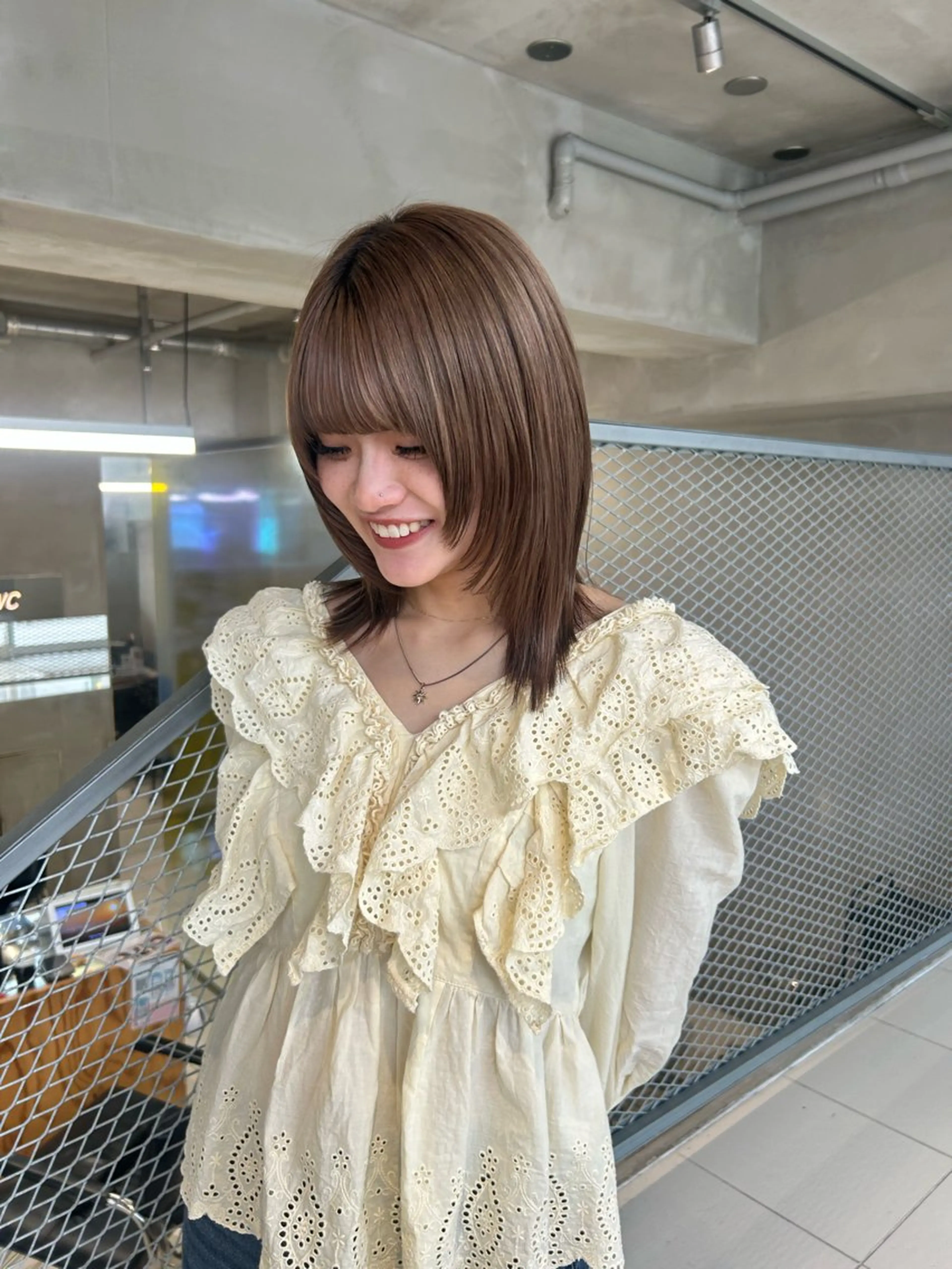 ミディアム カラー bob/ aoiのヘアスタイル