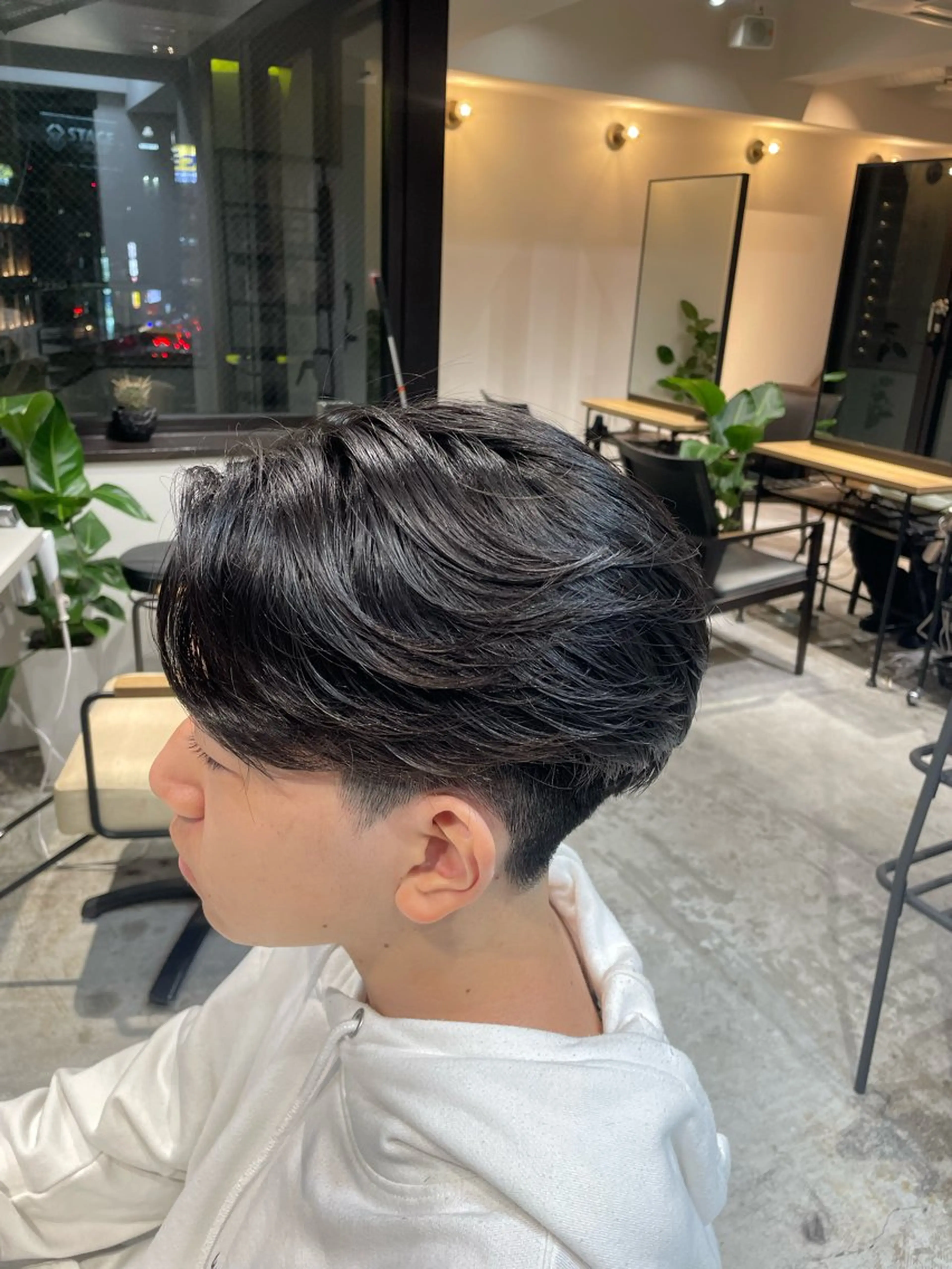 ショート カット パーマ 川副/シャドウ/ 波巻き/メンズパーマのヘアスタイル