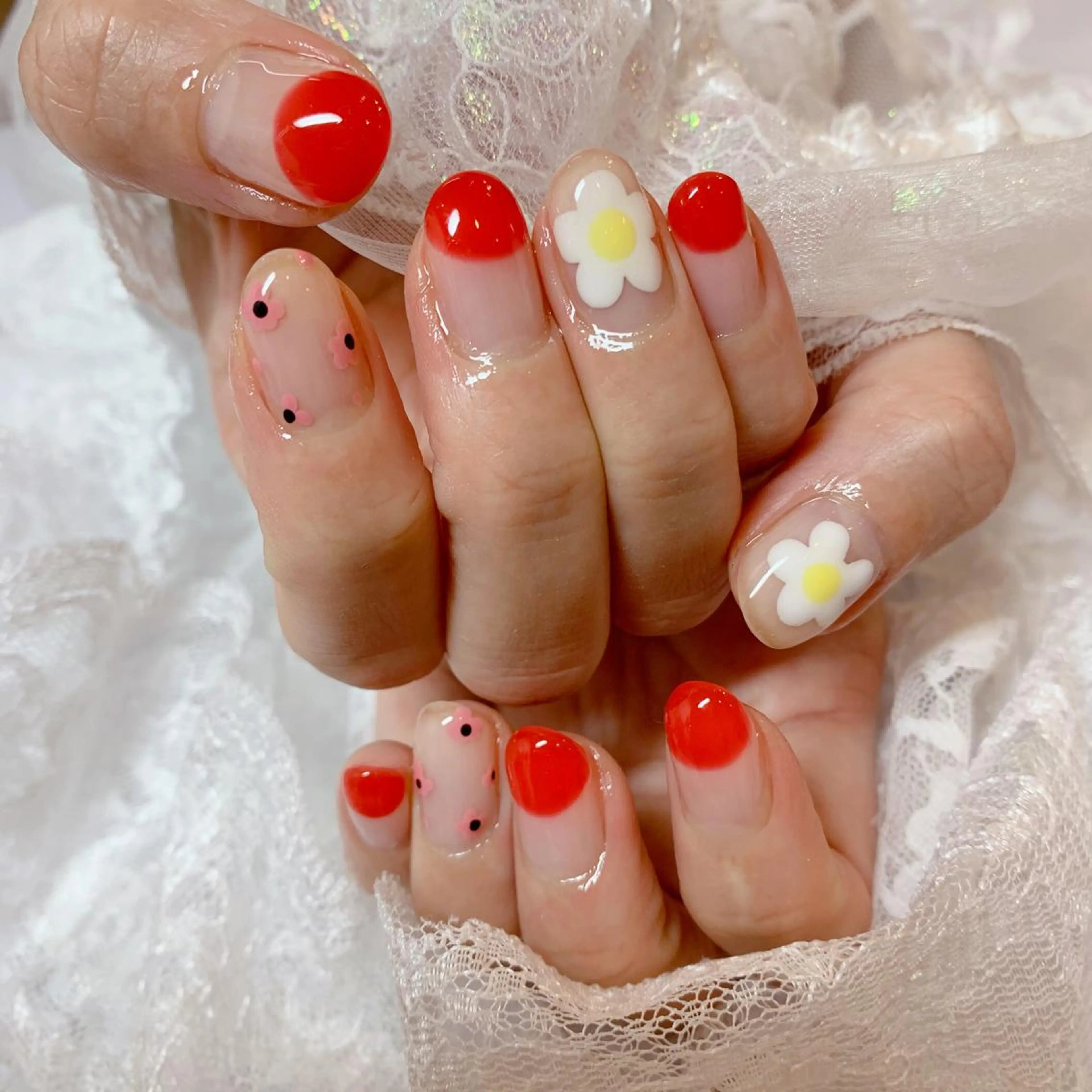 ネイル ハンドネイル La neige* yuki 🥯🍑のネイルデザイン