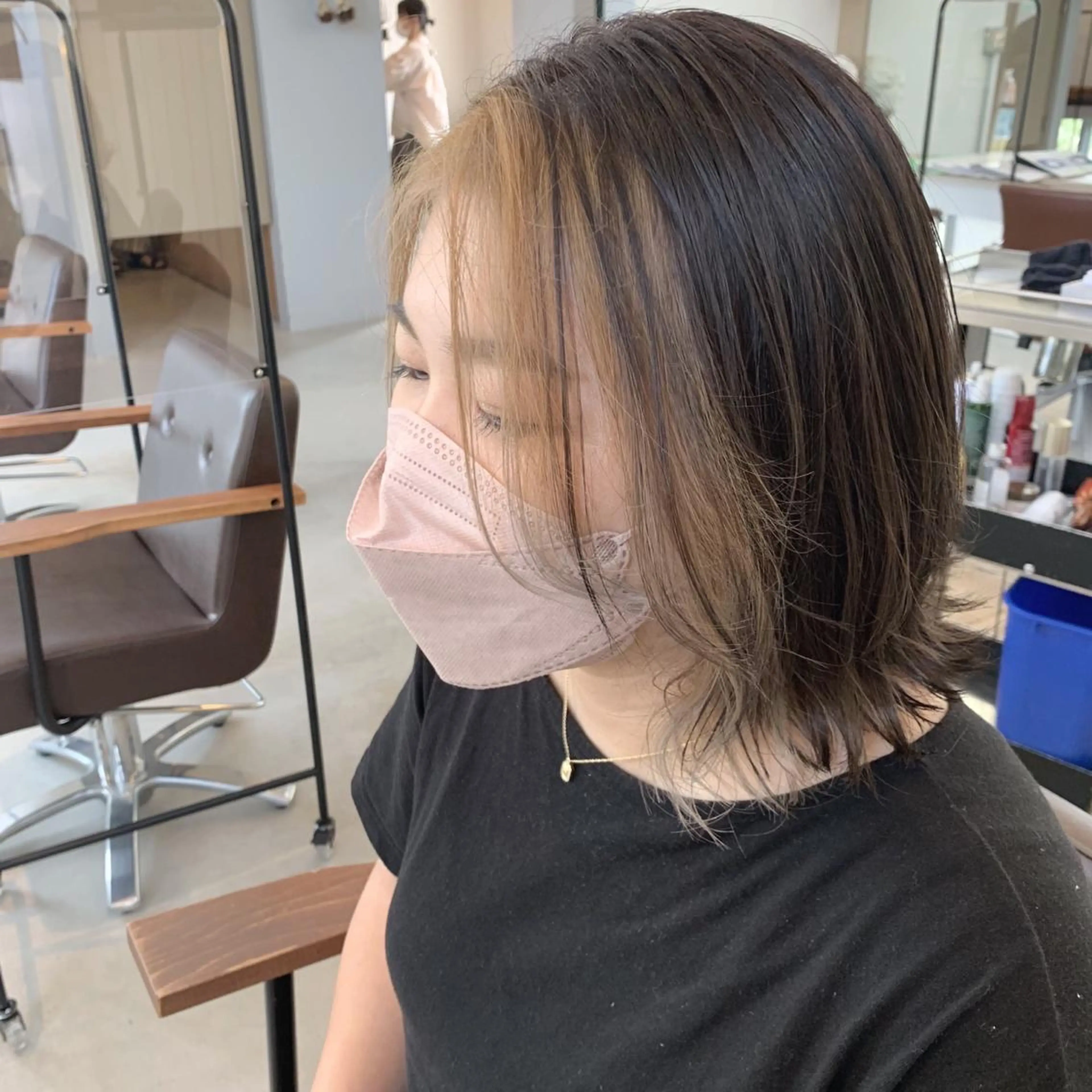 ミディアム ヘアカラー kachina所属・綿貫 美雪のヘアスタイル