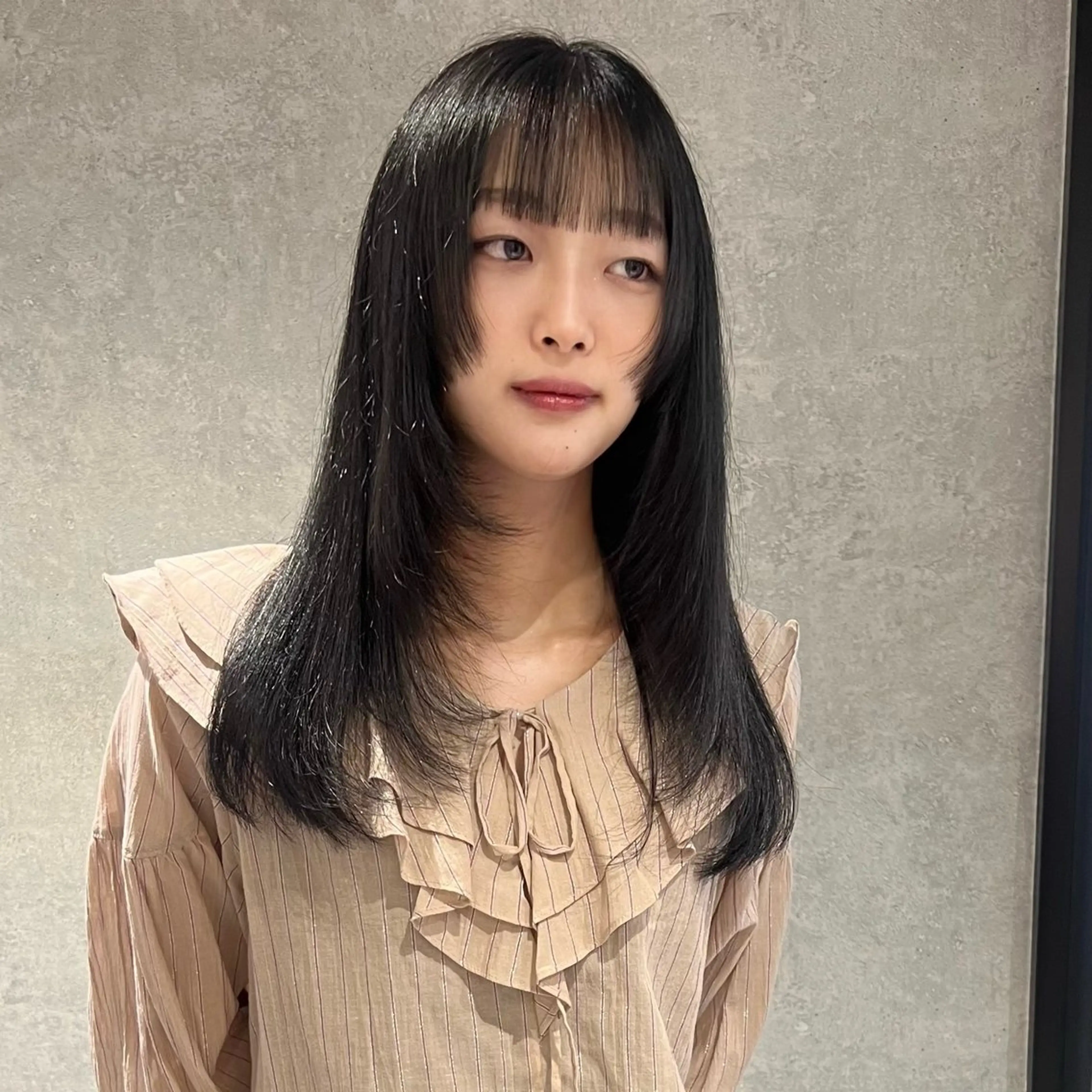 ロング 姫カット レイヤーカット カット AI TOKYO　S所属・mizuki 【韓国レイヤー】のヘアスタイル