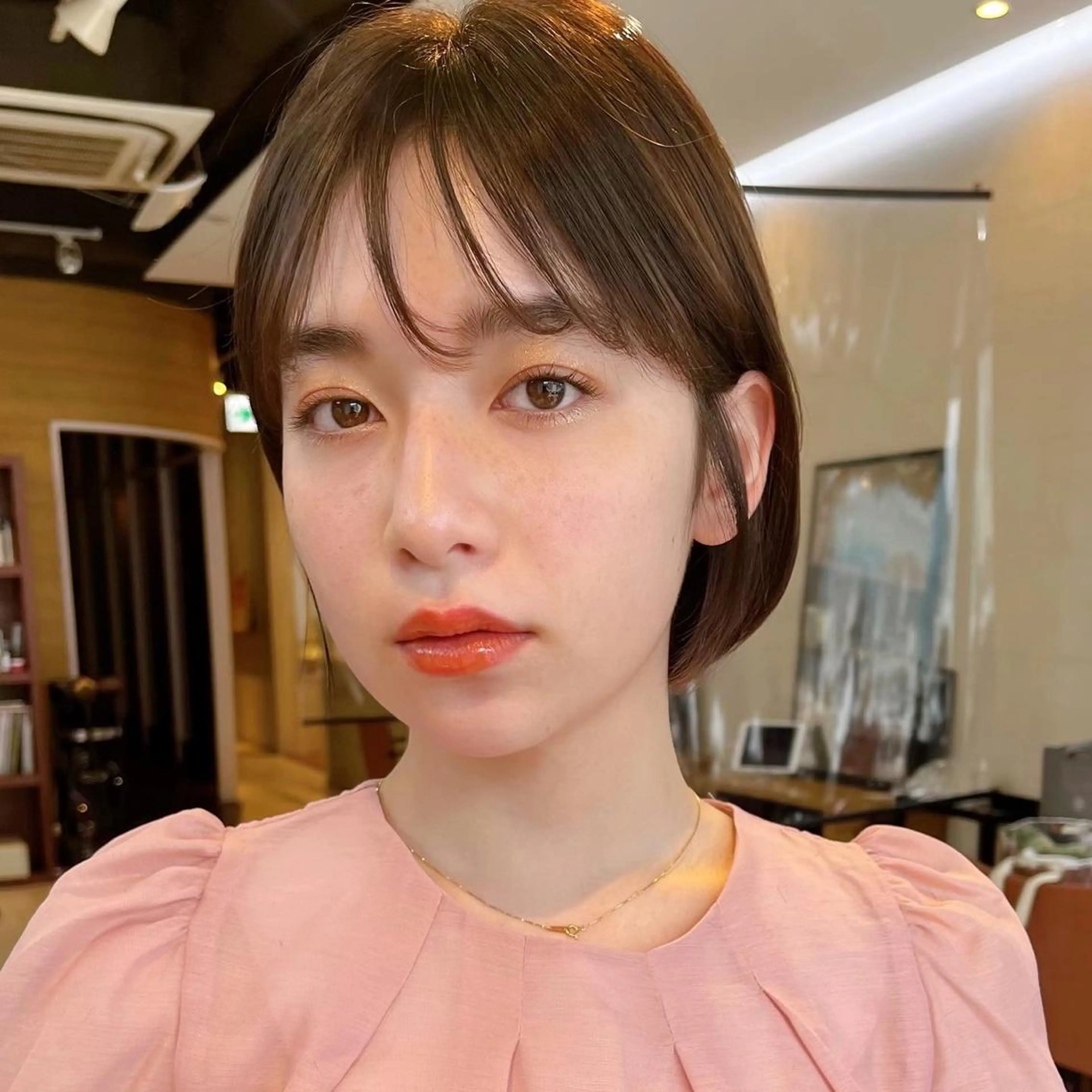 ミディアム カラー カット トリートメント 🌱小顔ヘア/ボブ ミディアム/双葉🌱のヘアスタイル