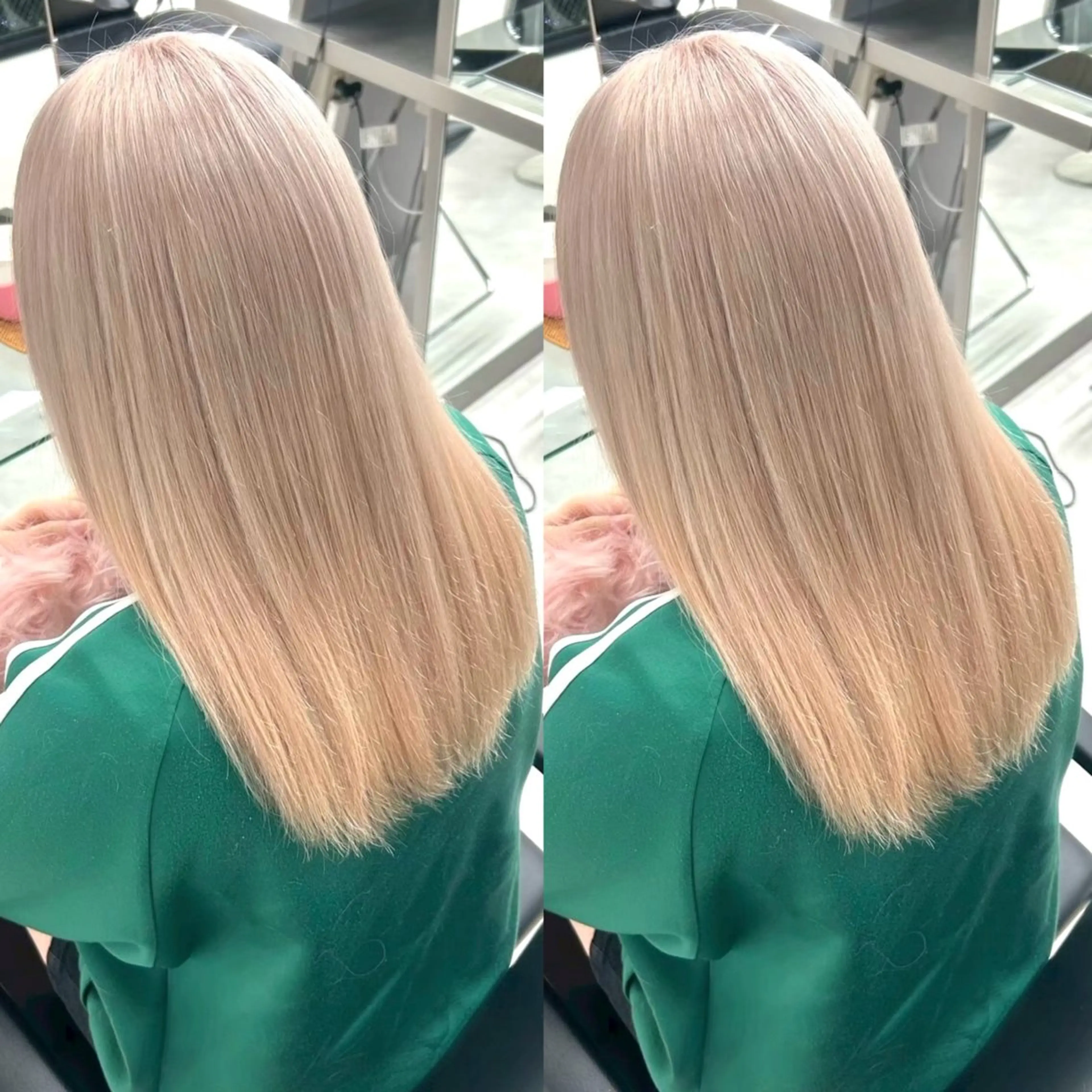 カラー ブリーチ ブロンド 透明感カラー ヘアカラー ヘアメ🎀エクステ 🪽横浜/しほ🧸のヘアスタイル
