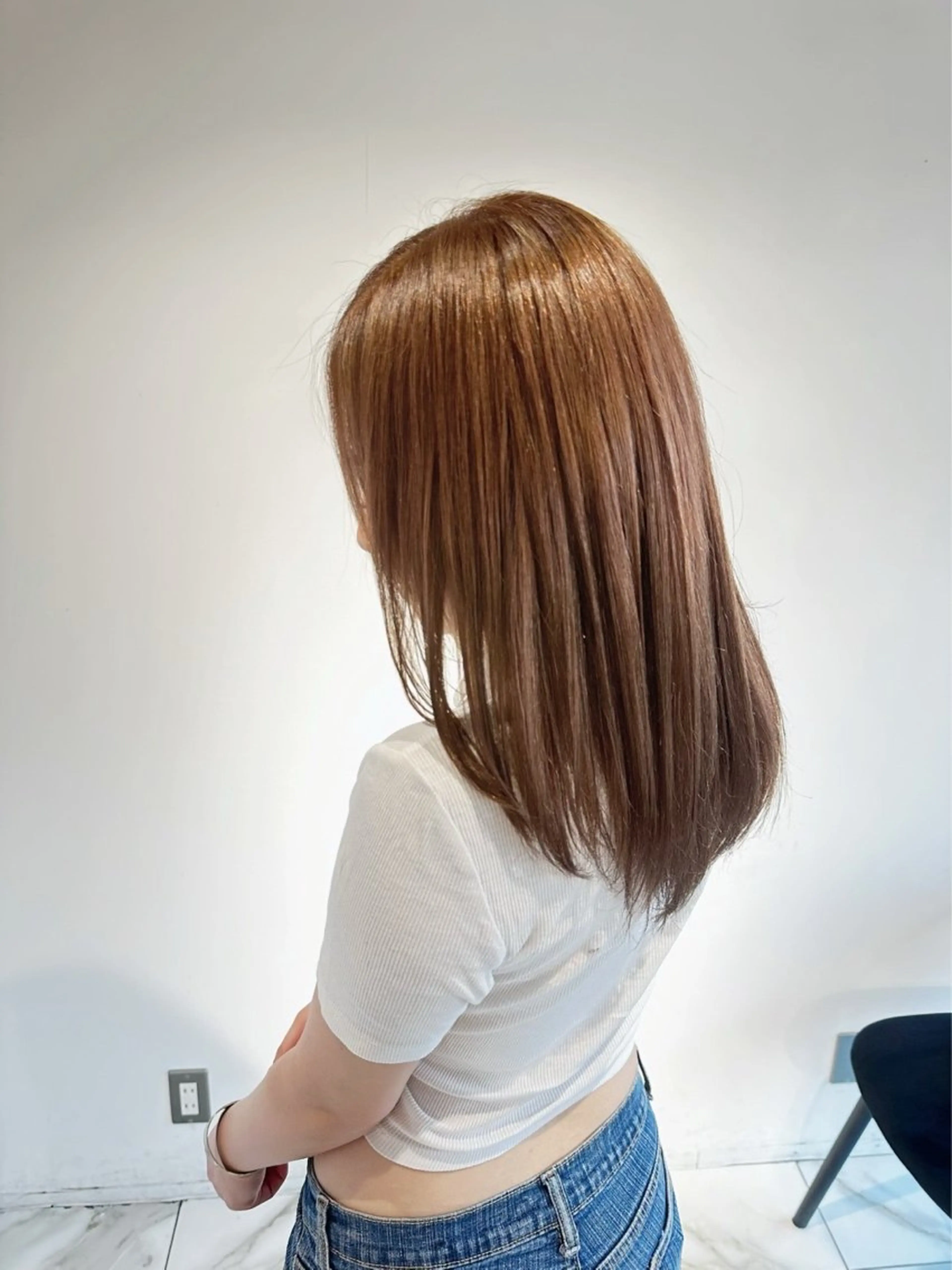 セミロング カラー カット ヘアカラー トリートメント むっち〜/ケアカラー /似合わせcutのヘアスタイル