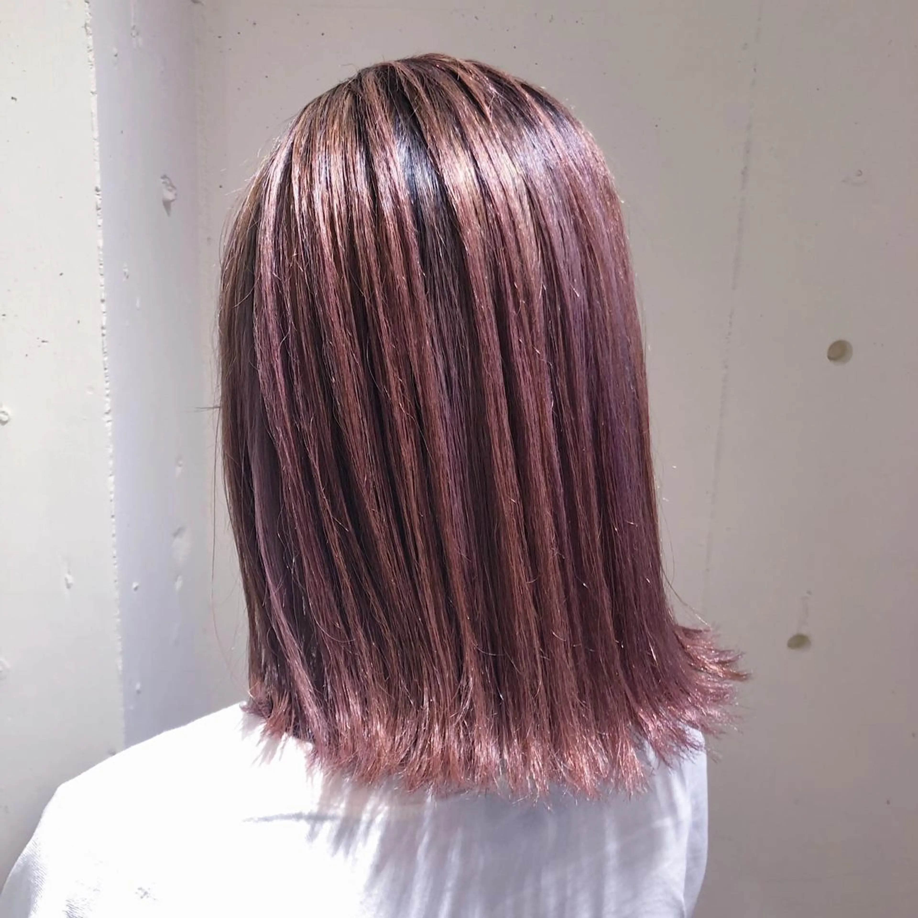 ミディアム カラー パーマ ヘアアレンジ アッシュ アッシュグレー バレイヤージュ ベージュカラー ブリーチ 【ツヤ髪美容師】 ツダケイスケのヘアスタイル