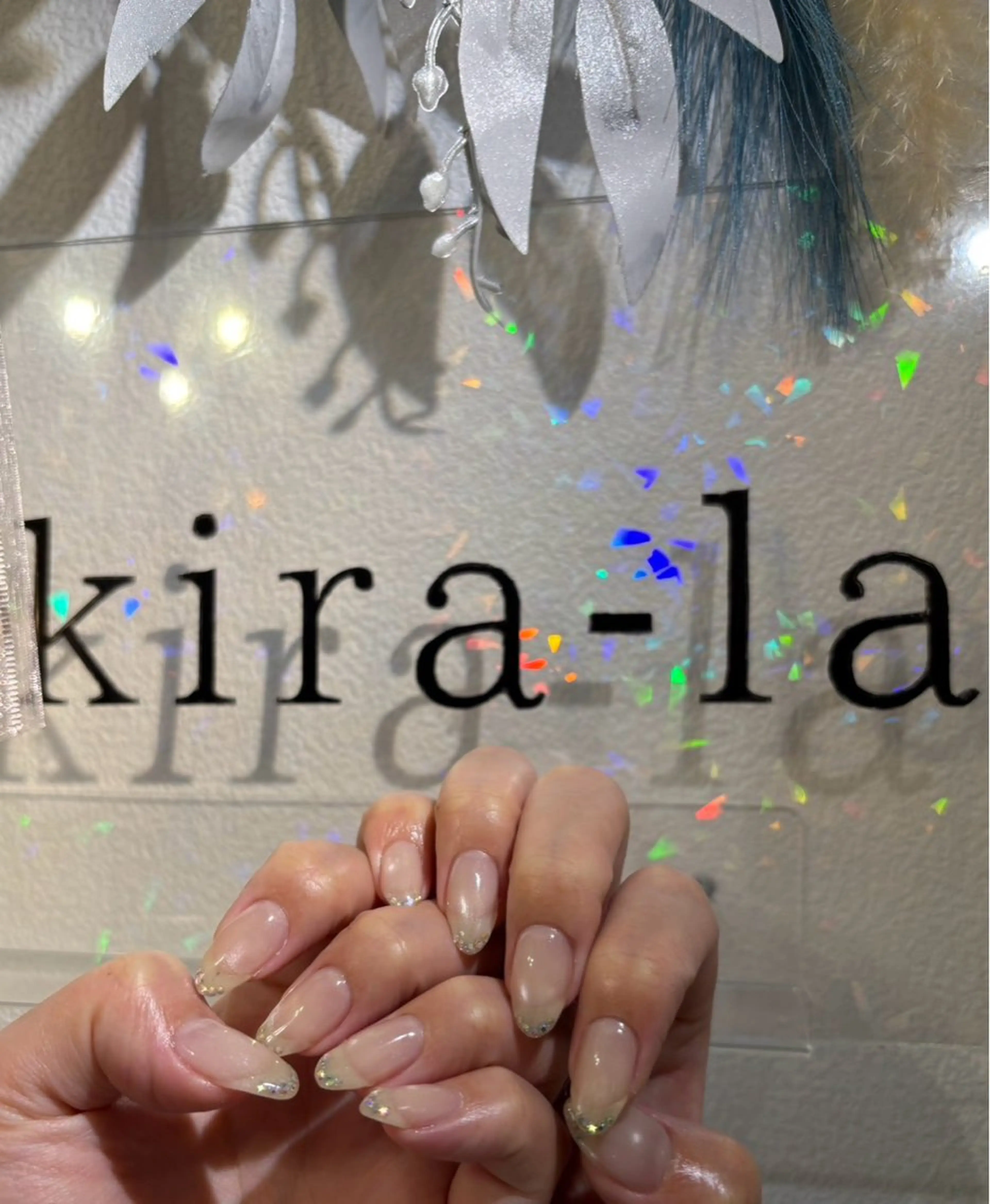 ネイル オーロラネイル マグネットネイル シンプルネイル ストーンネイル kira-la キララ･:*..のネイルデザイン
