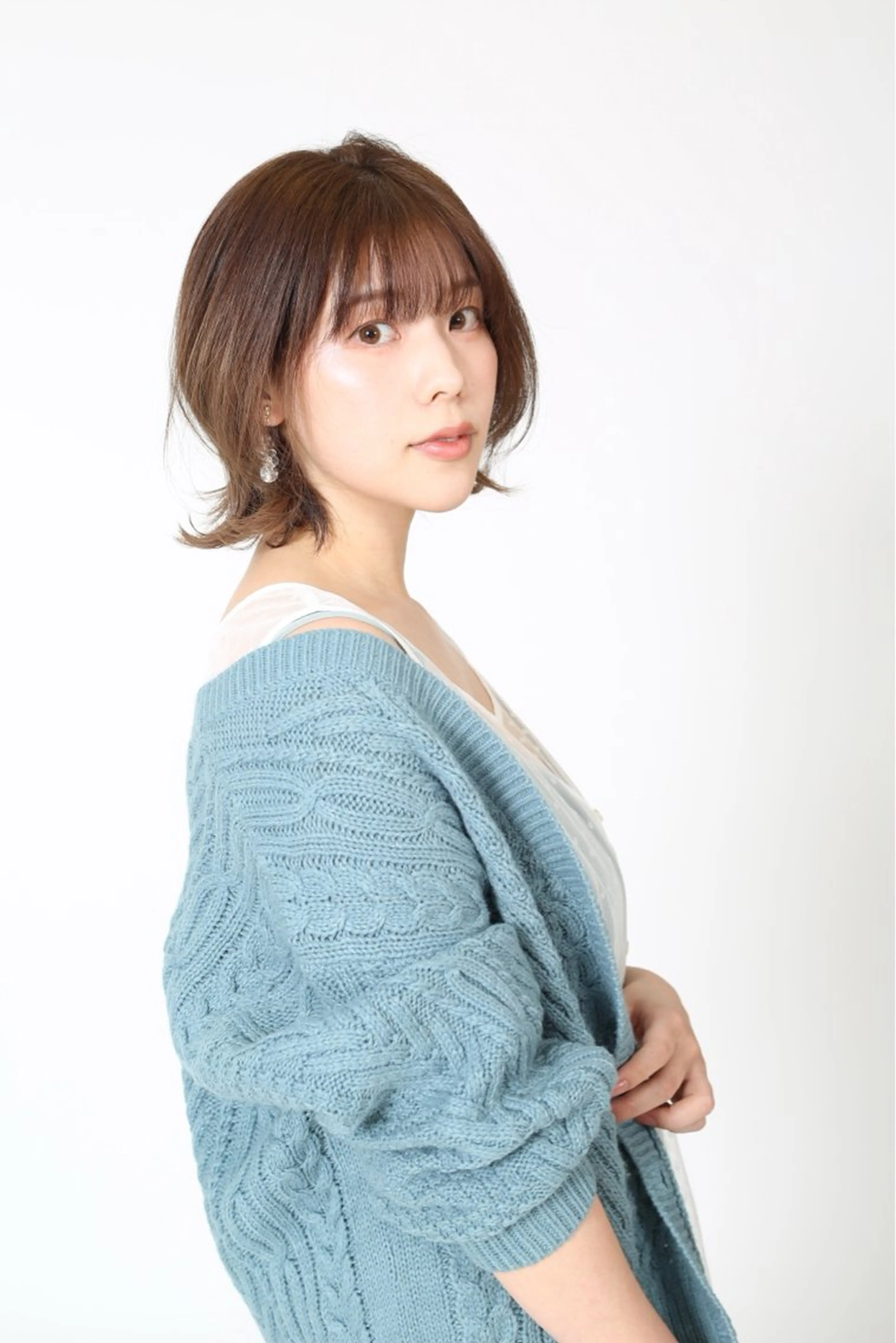 ミディアム パーマ 石沢 知康のヘアスタイル