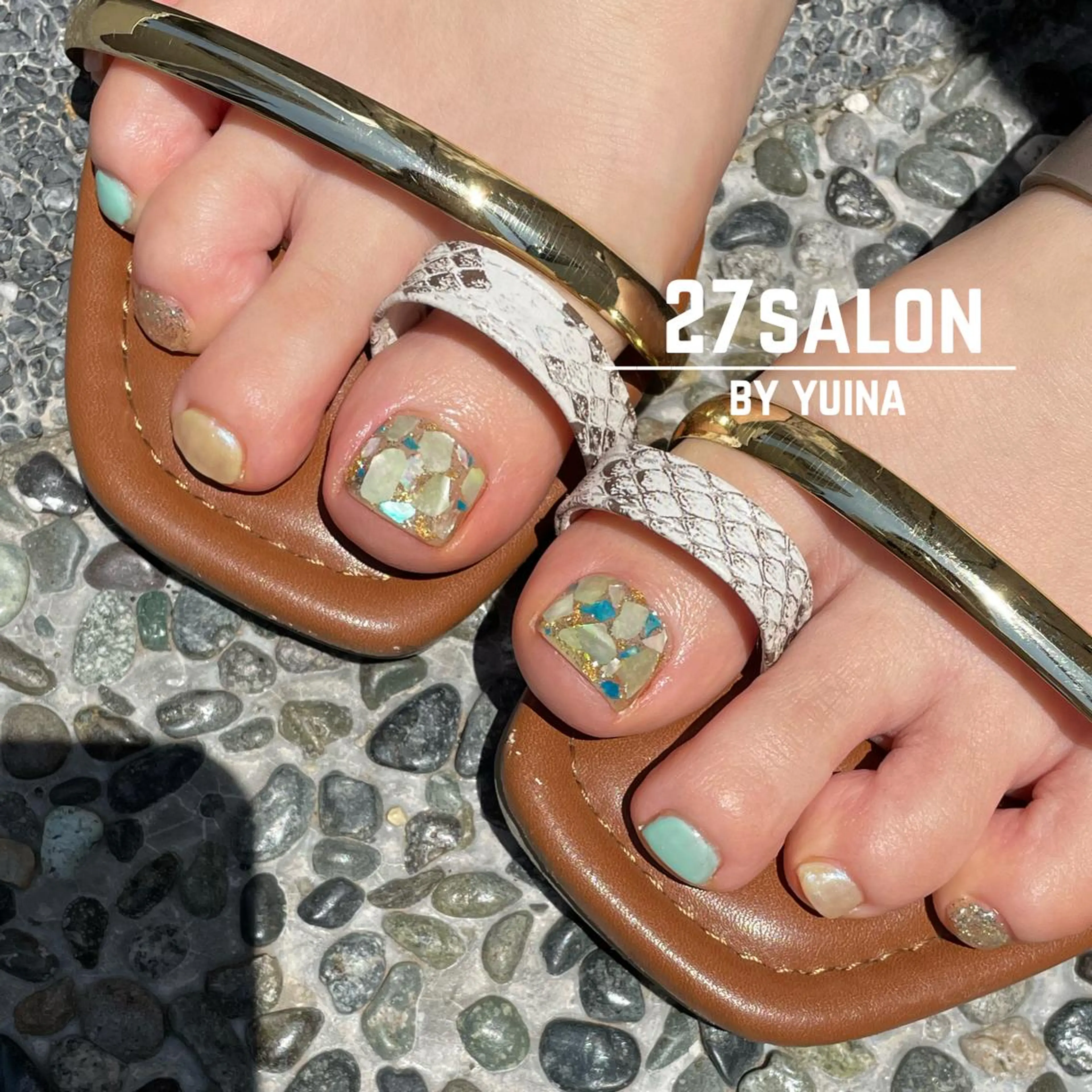 ネイル フットネイル 27salon yuinaのネイルデザイン