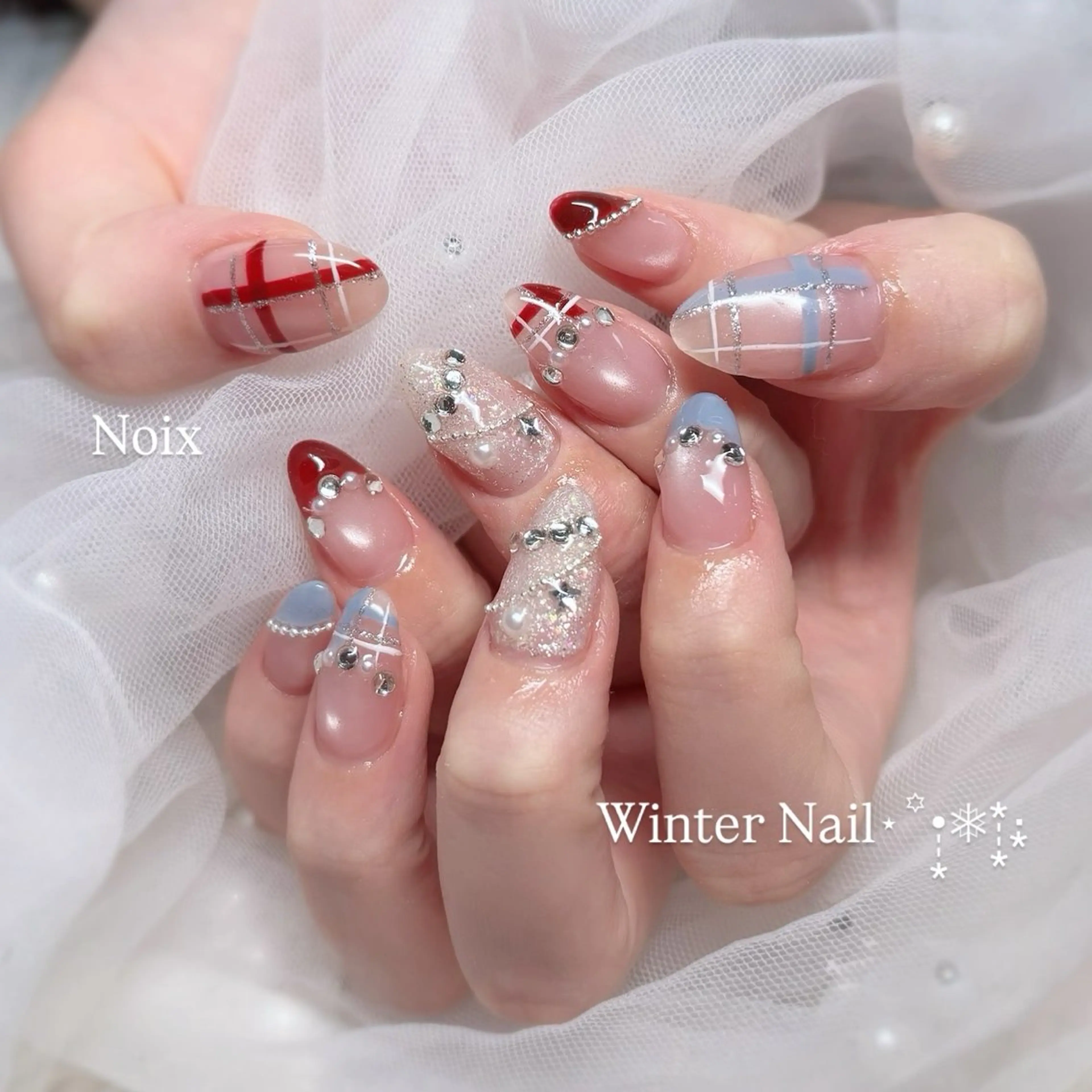 ネイル 冬ネイル ハンドネイル Noix nailのネイルデザイン