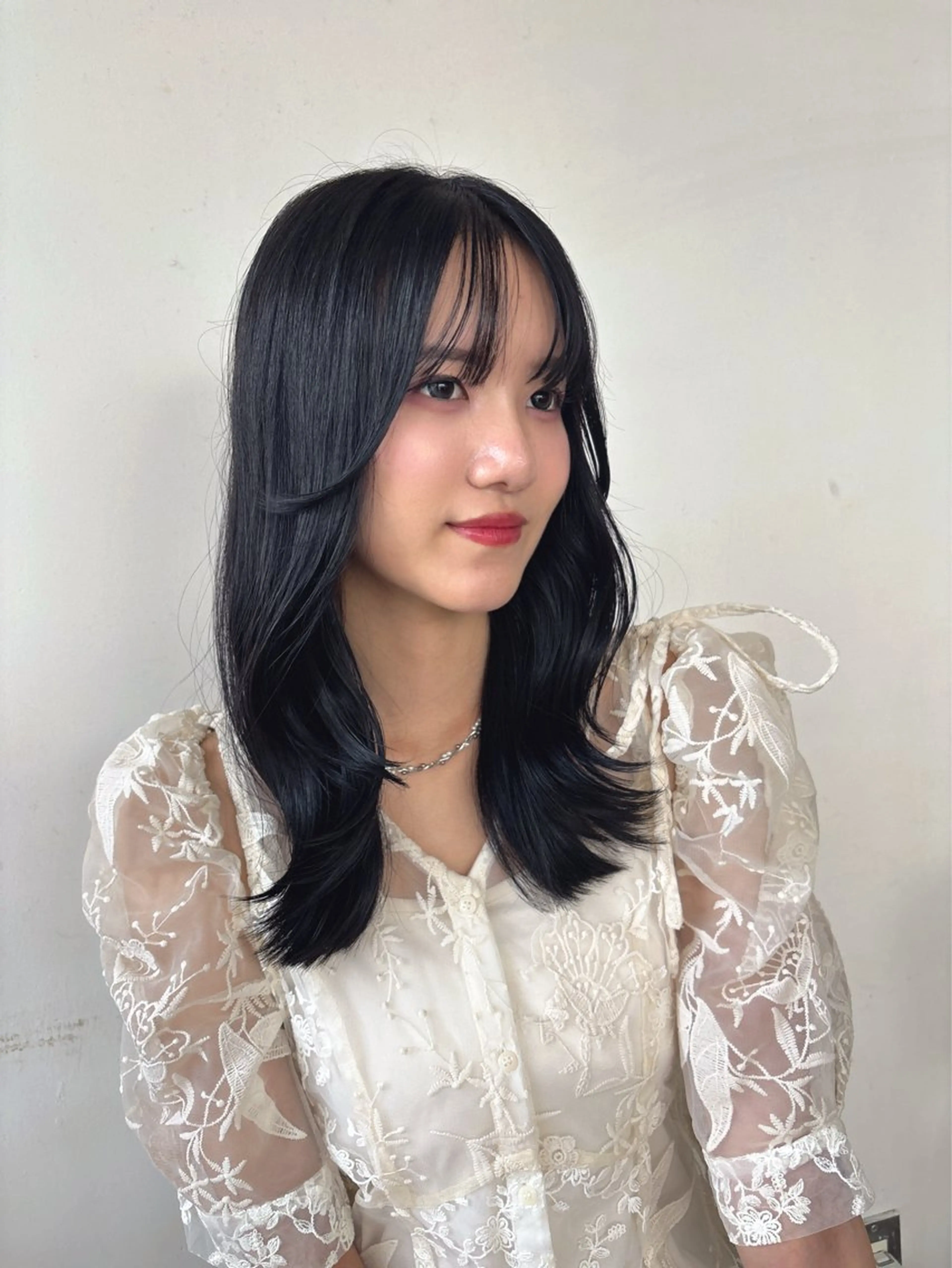 ロング 韓国風ヘア レイヤーカット 似合わせカット‪// 鶴我万唯華のヘアスタイル