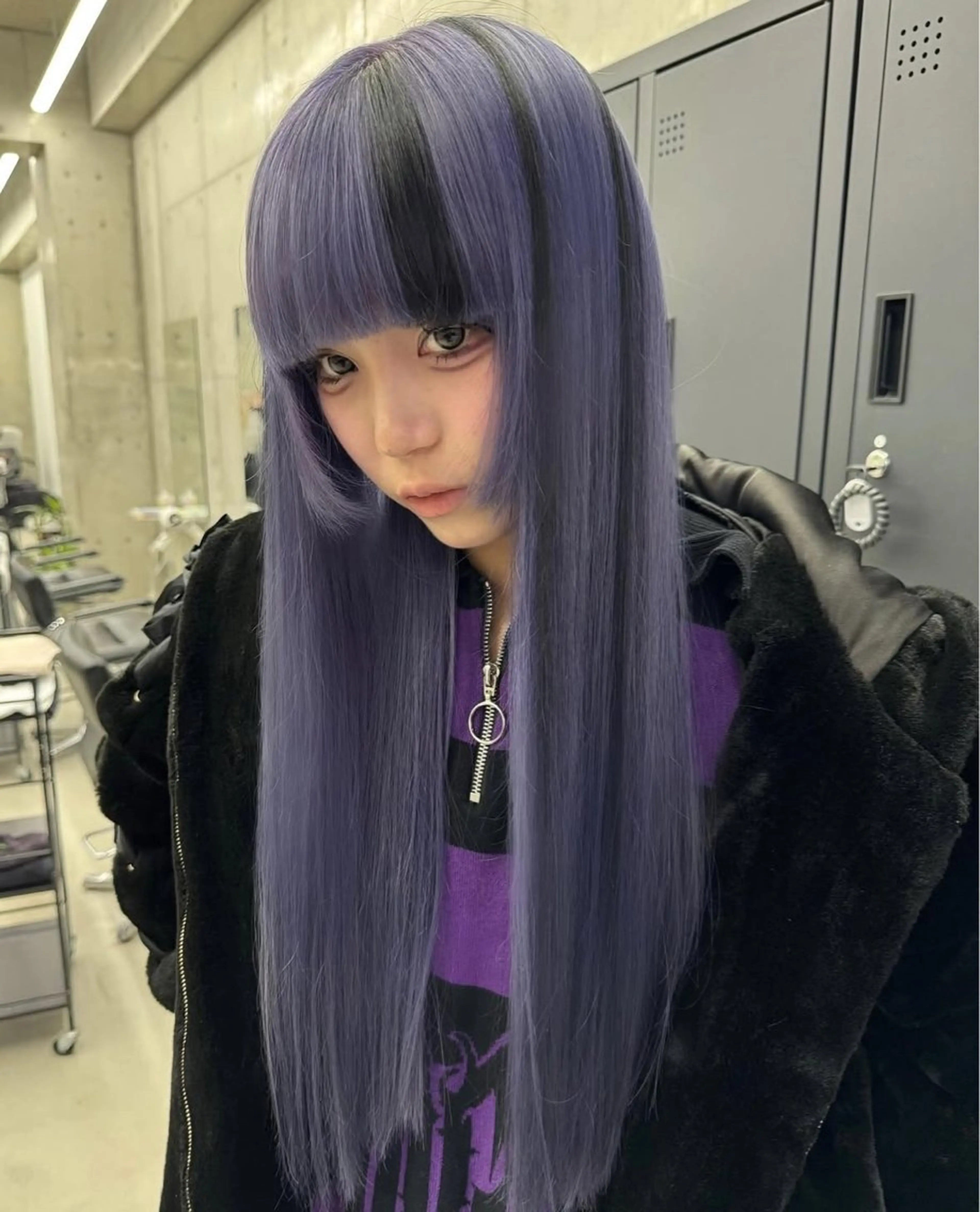 ロング LINOET名古屋所属・ダブルカラー🩶上村 純妃🩶名駅徒歩5分のヘアスタイル