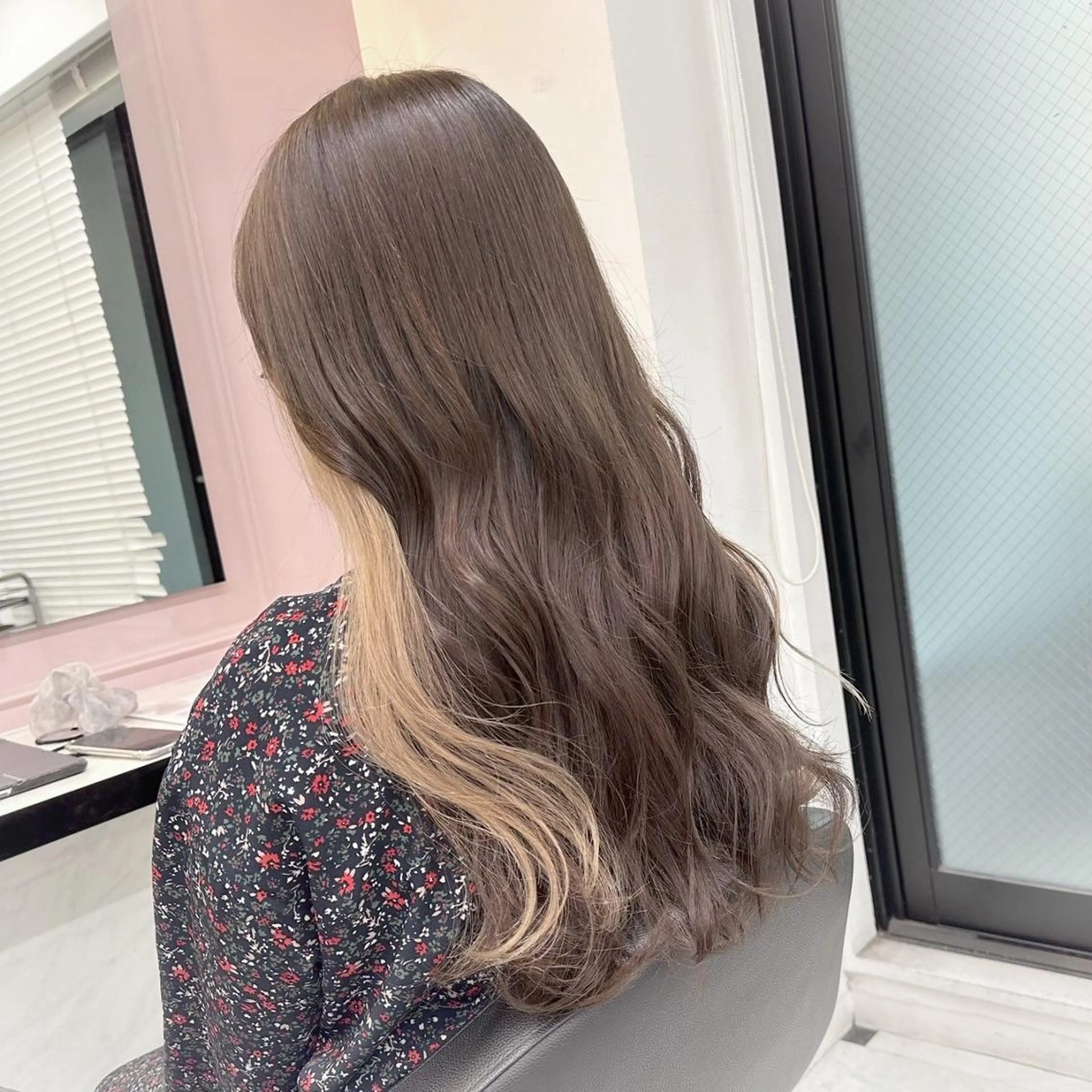 カラー ヘアカラー トリートメント ヘッドスパ ヘアセット 透明感☘️赤み消し カラー☘️横浜美容室のヘアスタイル