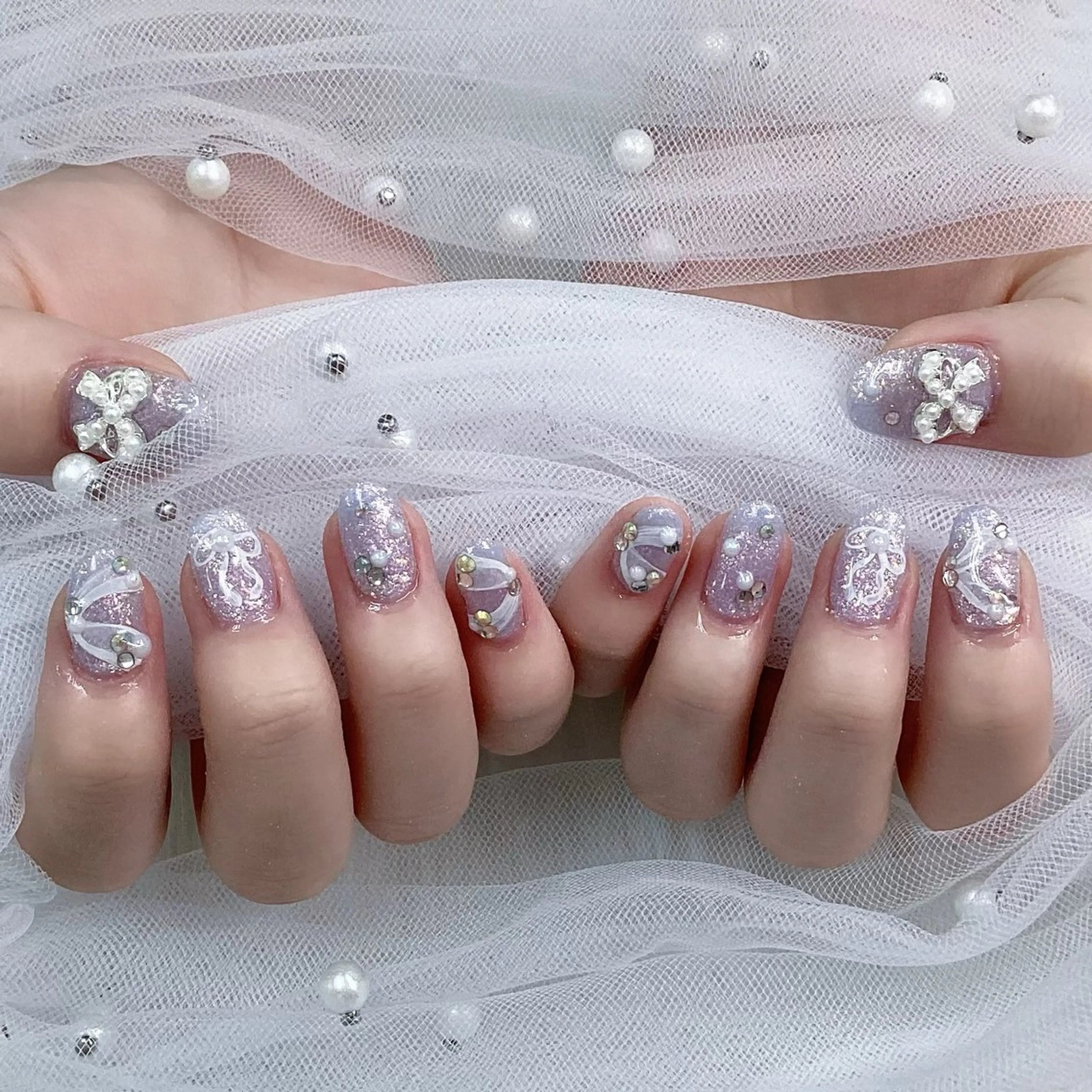 ネイル パーツ全部¥110 サロンミミのネイルデザイン