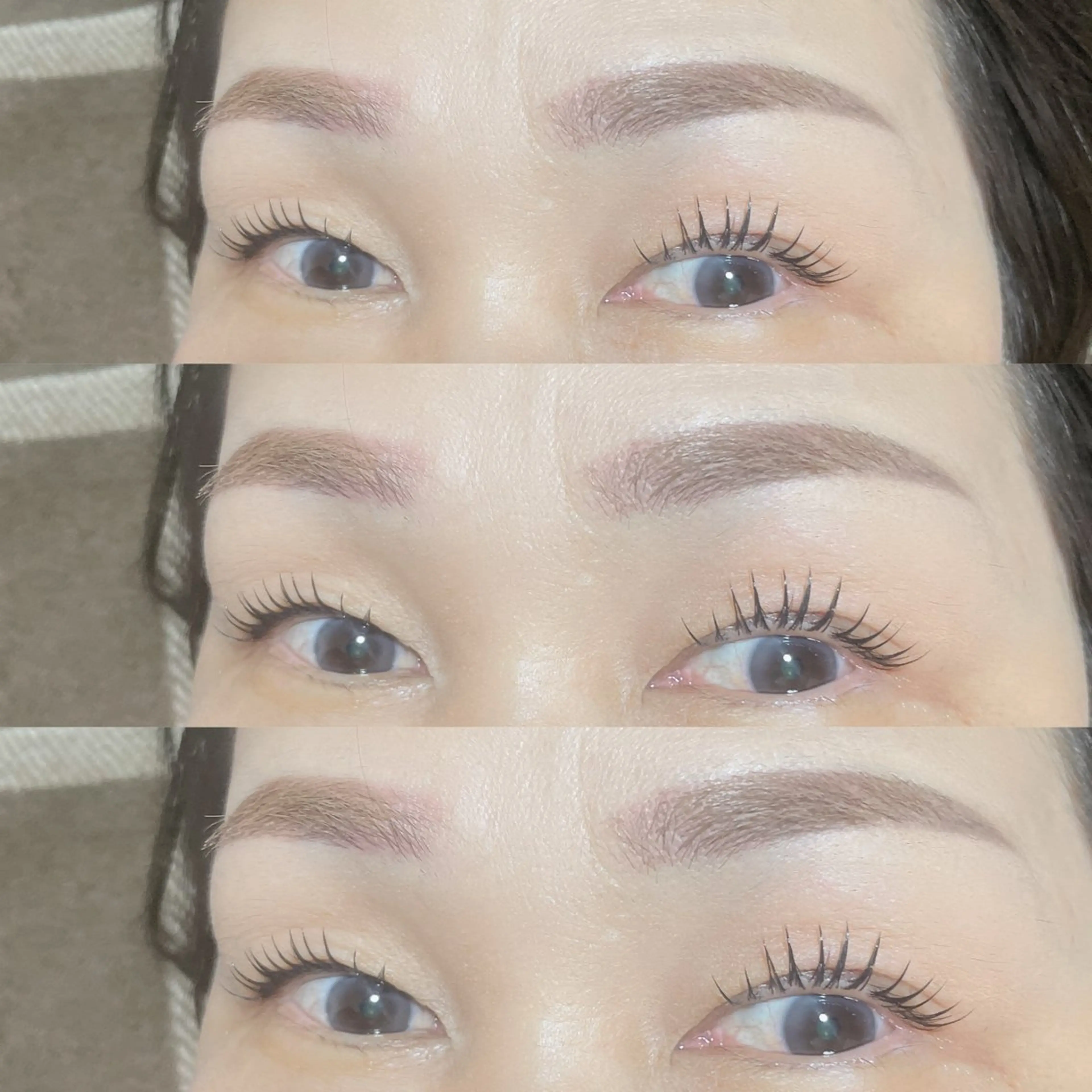 【超軽量フラットラッシュ120本＋垢抜け眉WAX】初回・自店オフ込※アイシャンプー・コーティング込みの写真