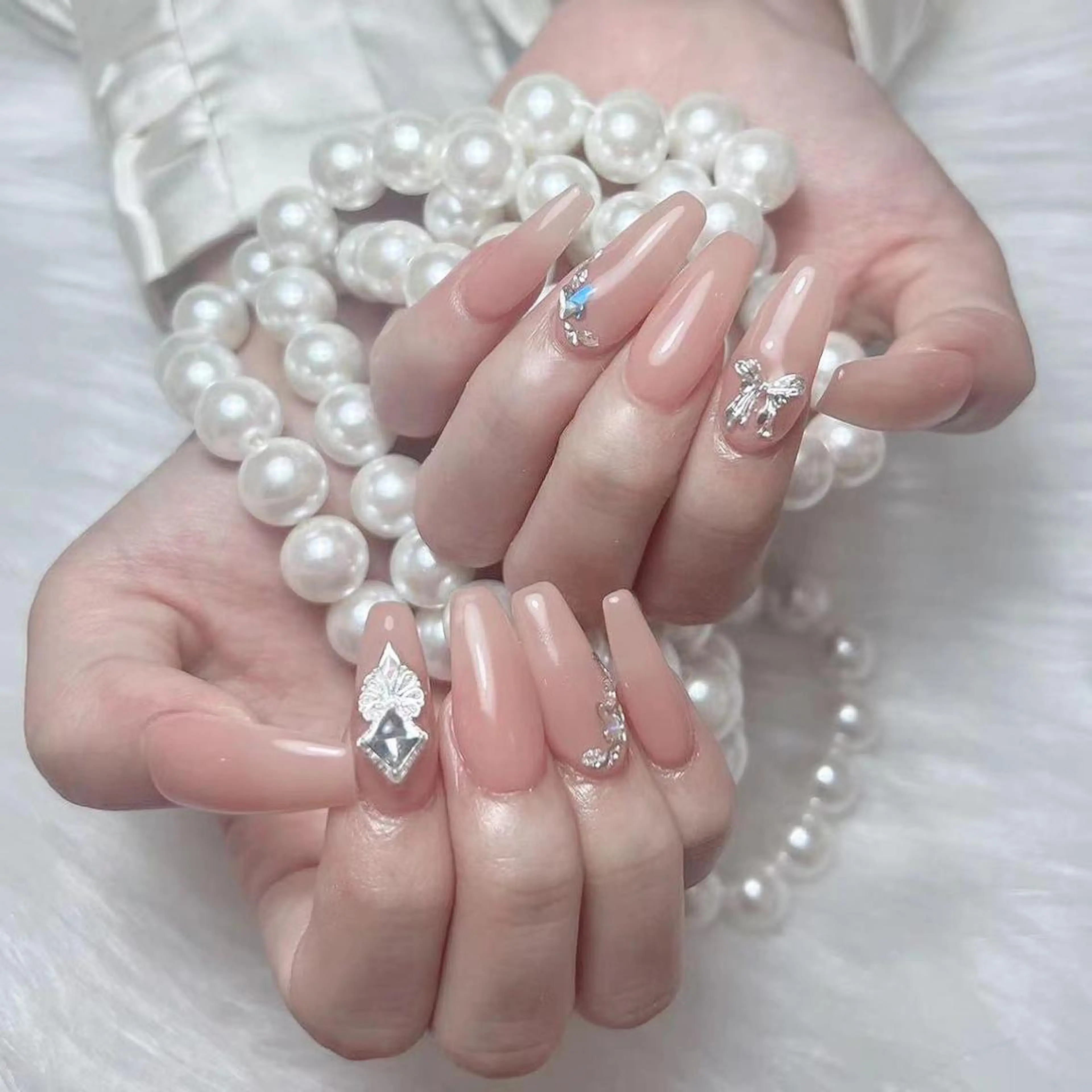 ネイル 持ち込み ハンドネイル Diamond ✨のネイルデザイン