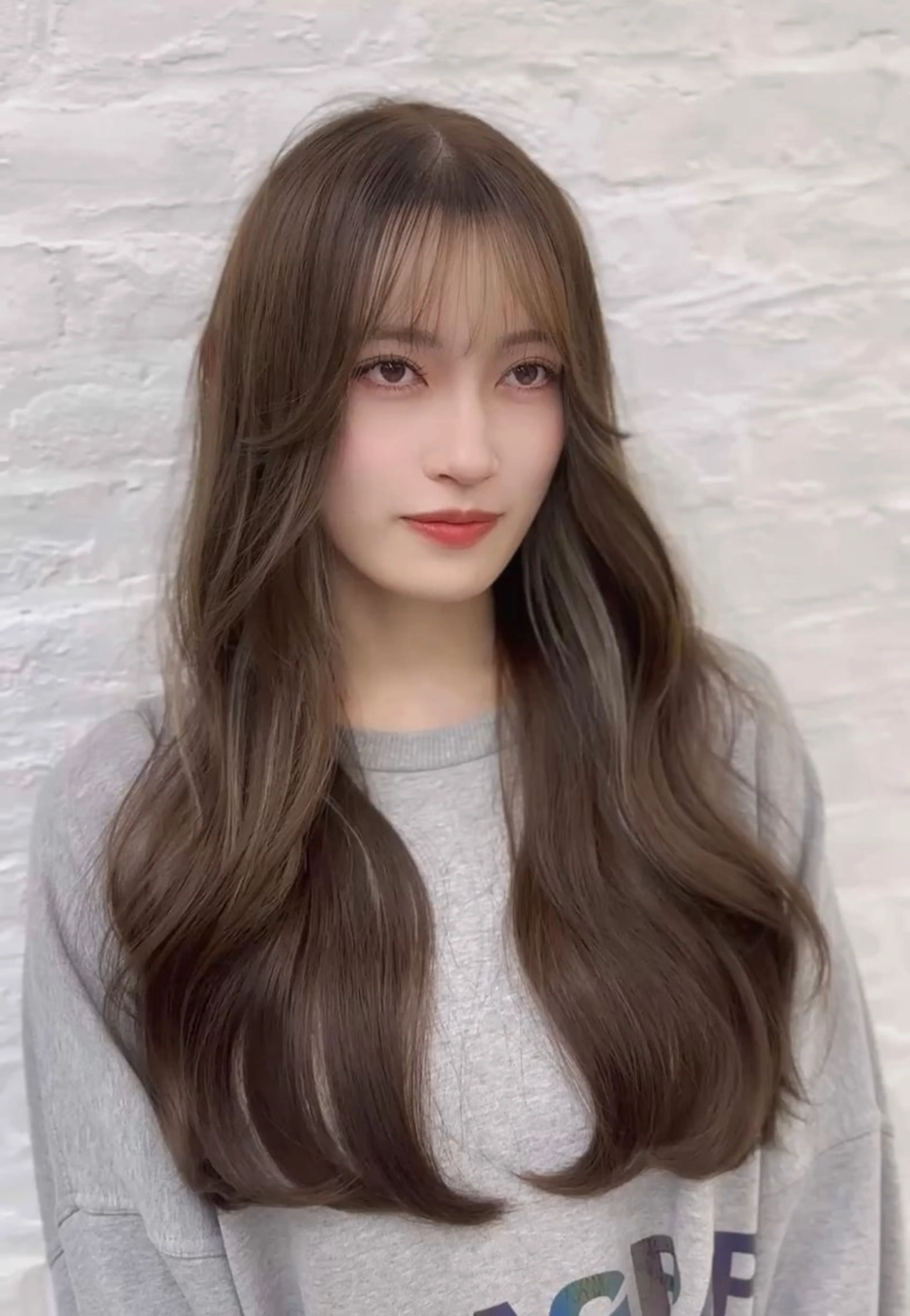 ロング カラー ヘアアレンジ 前髪顔まわりカット 🌈中村海聖のヘアスタイル