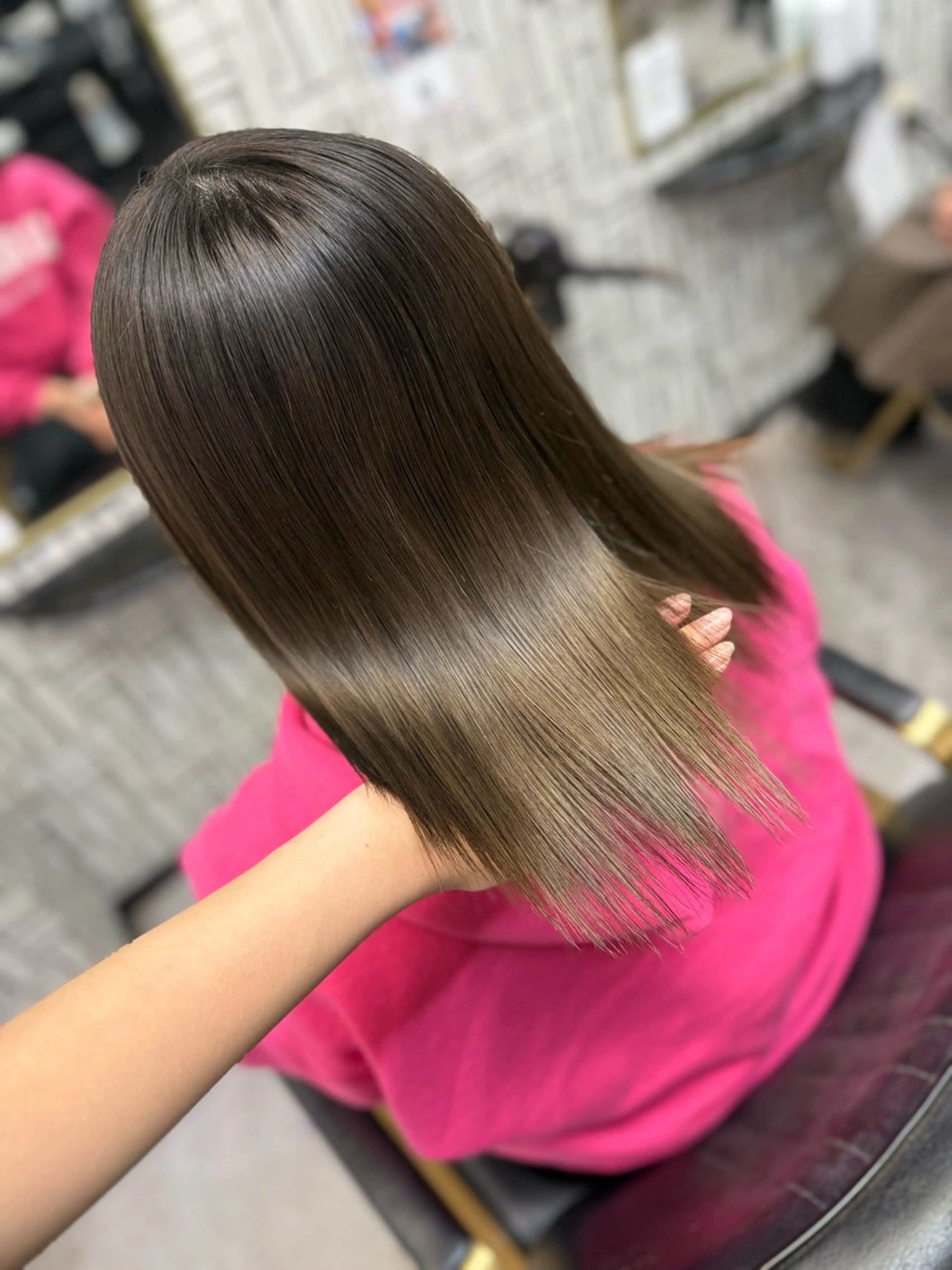 ミディアム 髪質改善 トリートメント arose久留米所属・山中 莉乃のヘアスタイル