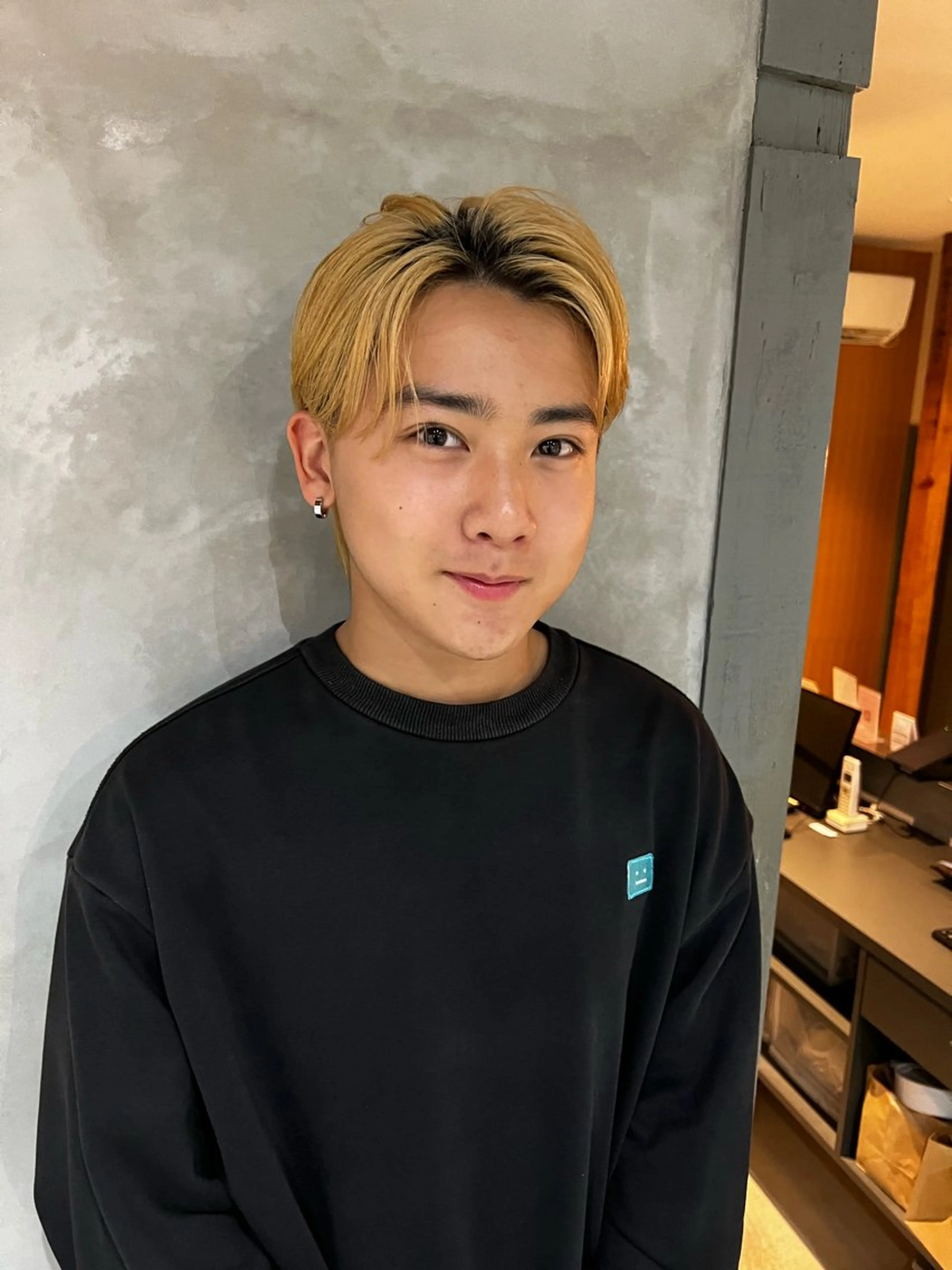 メンズ センターパート カット 美容室soi所属・メンズ特化/石田 凱土のヘアスタイル