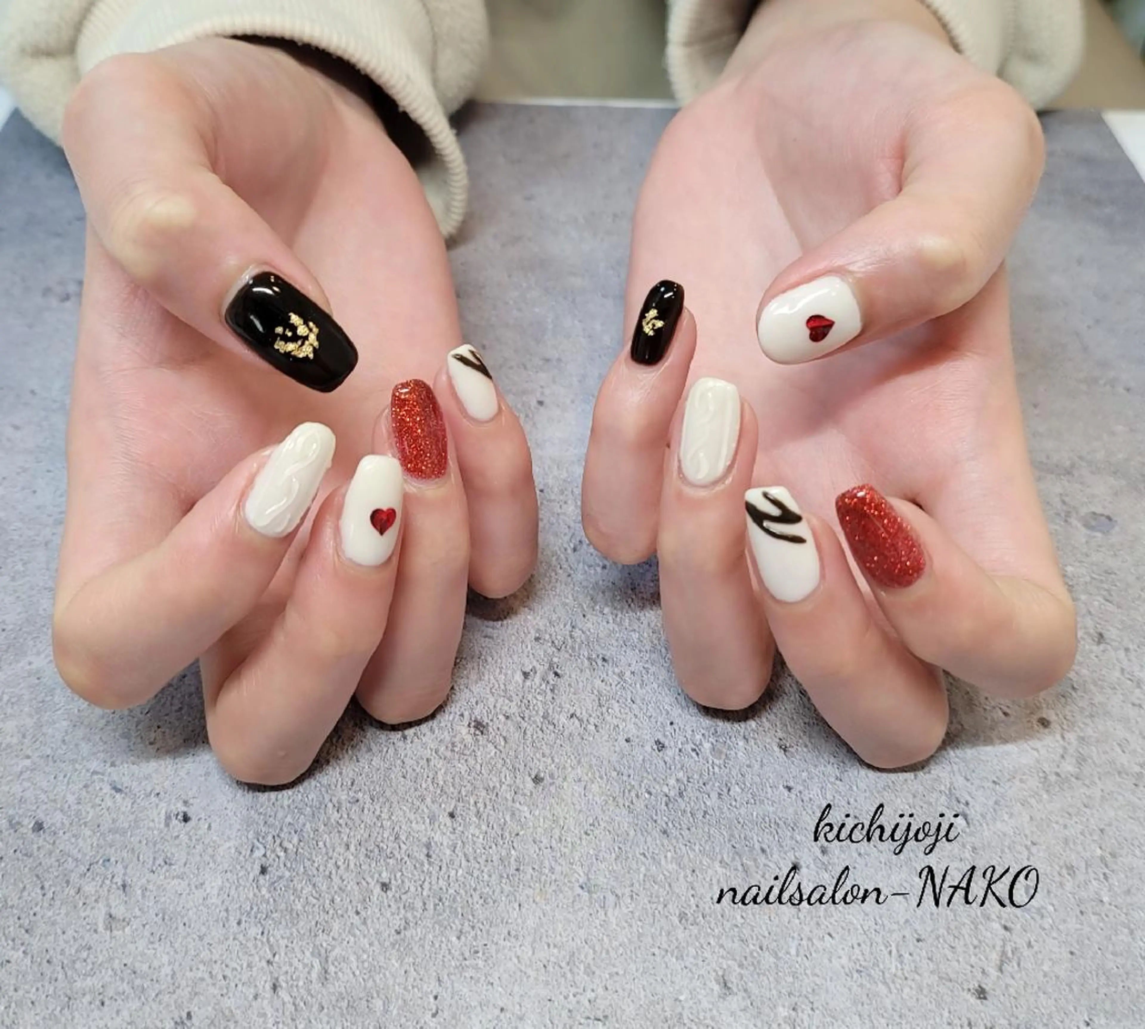 ネイル ハンドネイル Salon-NAKO 🐷shirai🐷のネイルデザイン