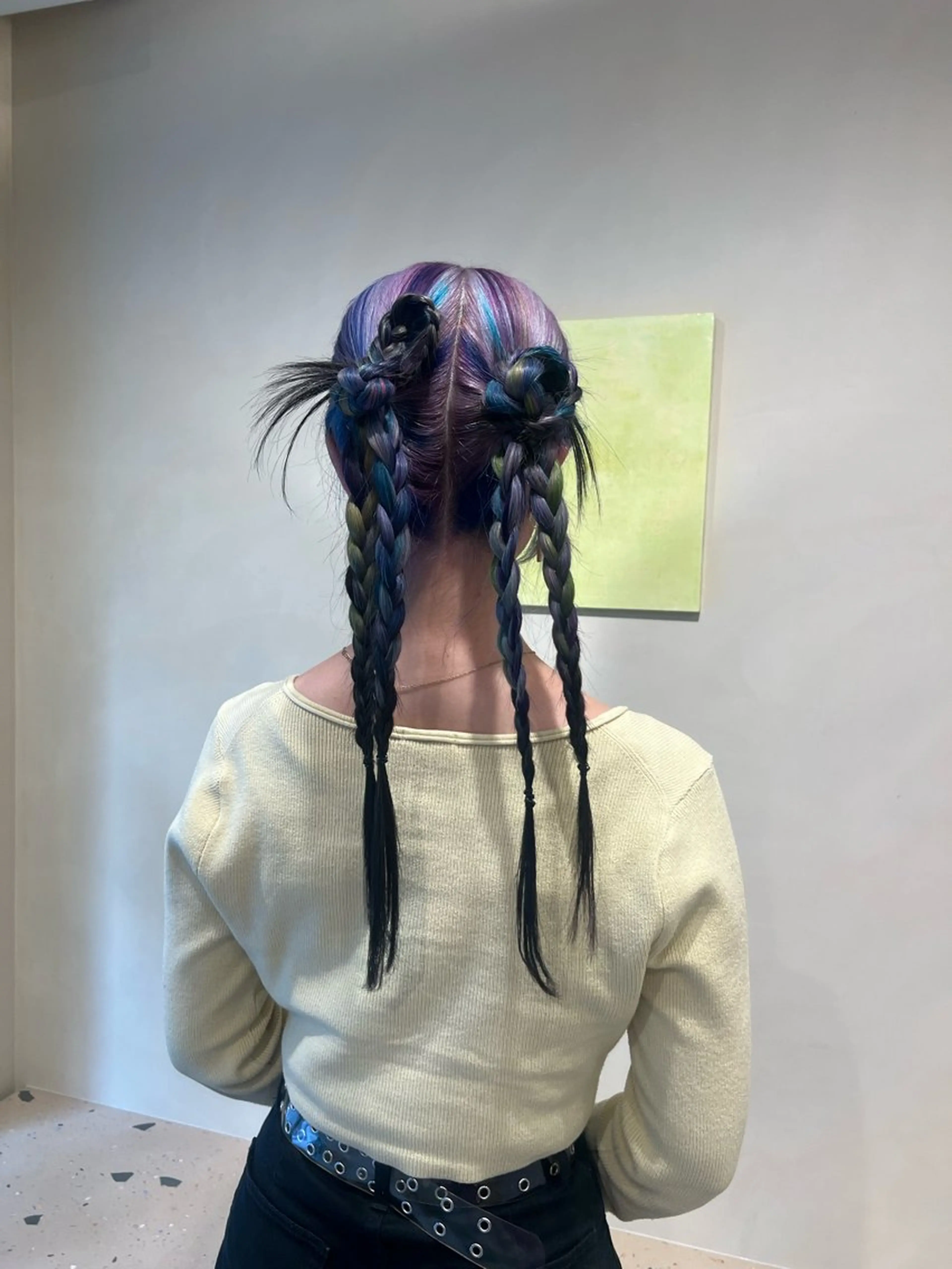 ロング カラー ヘアアレンジ ヘアカラー HERMITAGE YUDUKIのヘアスタイル