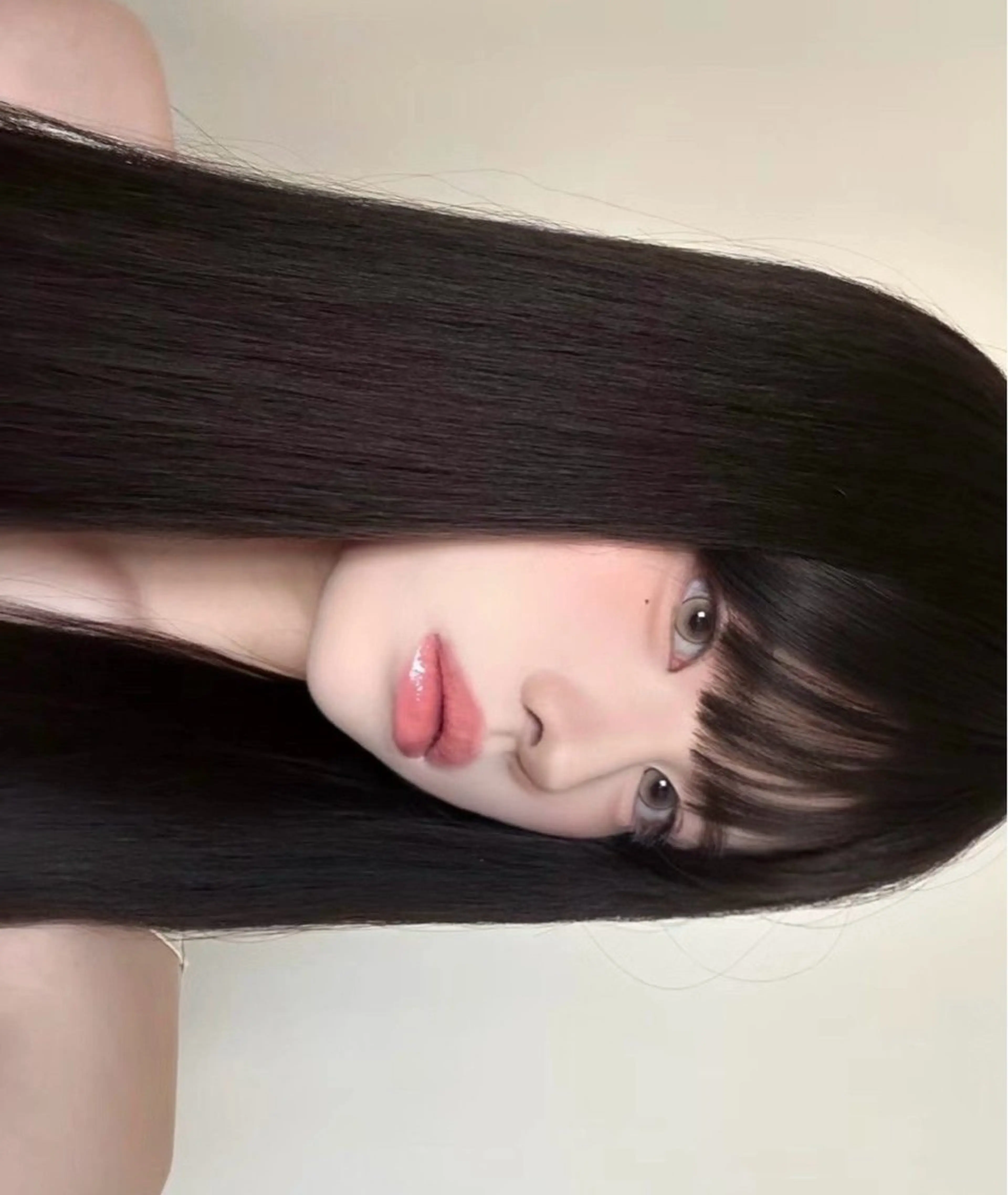 【💕ミニモ学割💕】柔らか質感ストレート縮毛矯正カット込+内部補修ケアトリートメント🫶の写真