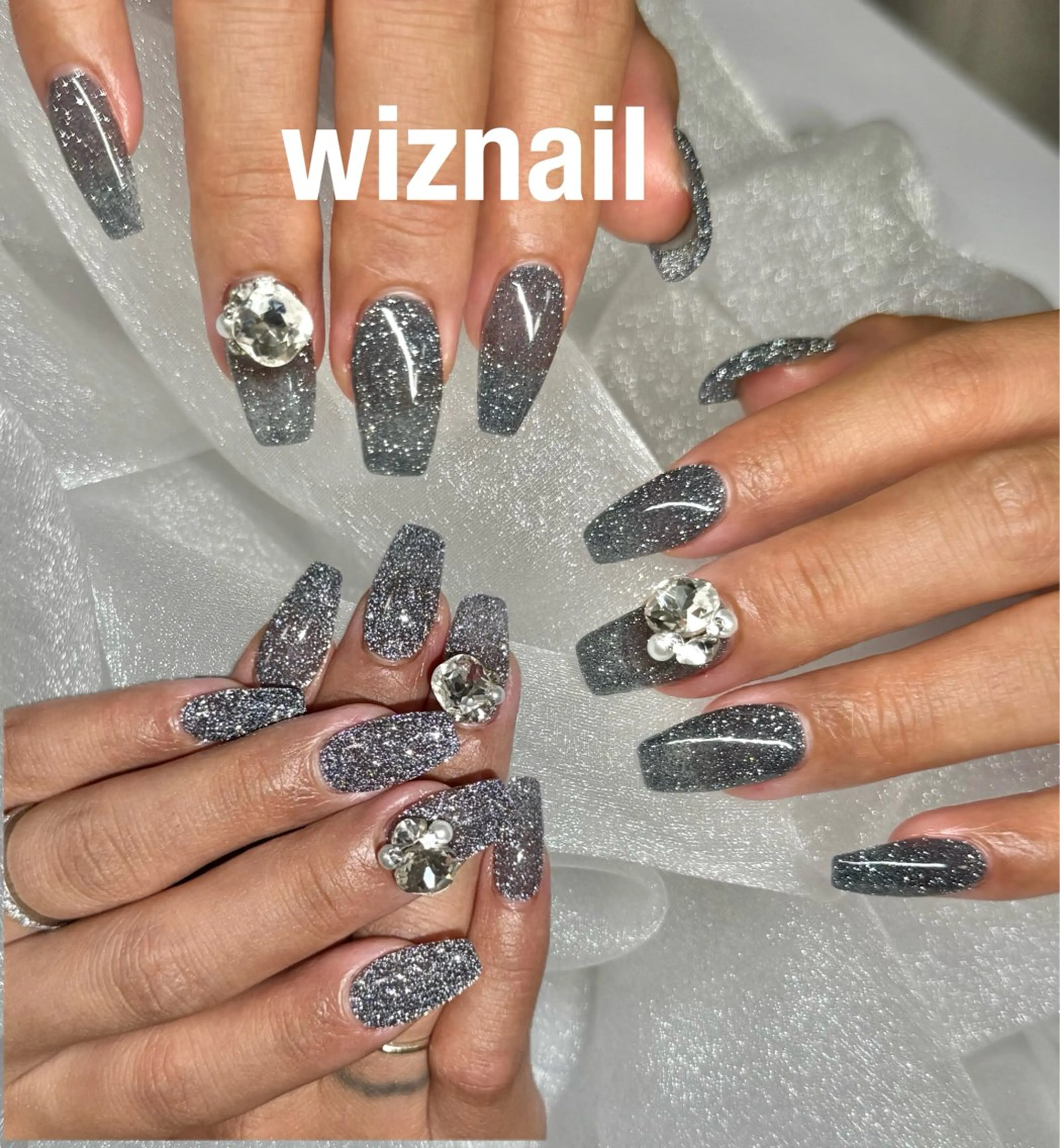 ネイル フラッシュネイル ワンカラーネイル ハンドネイル Wiznail YUMEのネイルデザイン