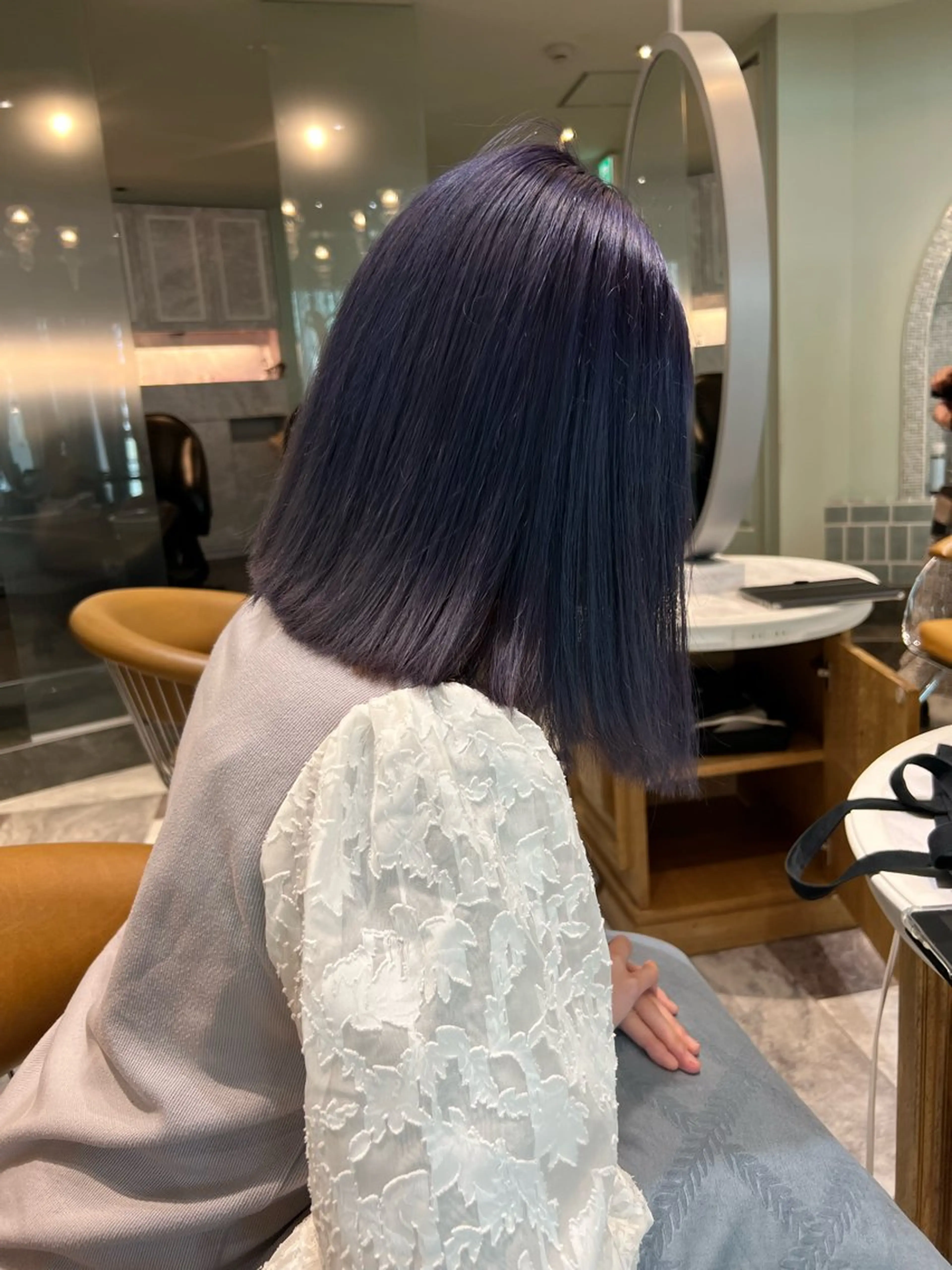 ミディアム ボブ ヘアカラー トリートメント ショートカット/ 森栄範のヘアスタイル