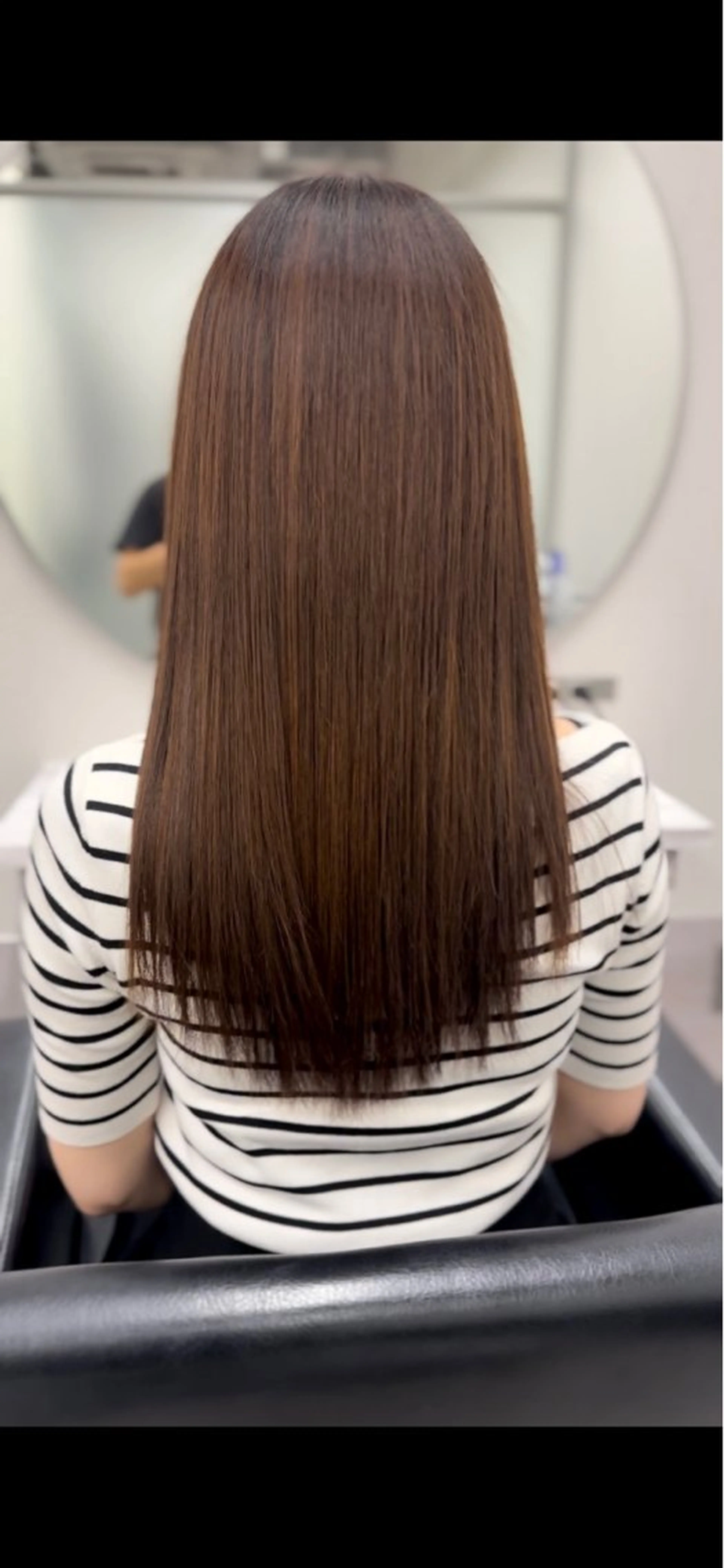 セミロング カット ヘアカラー 縮毛矯正 JYO 髪質改善専門家のヘアスタイル