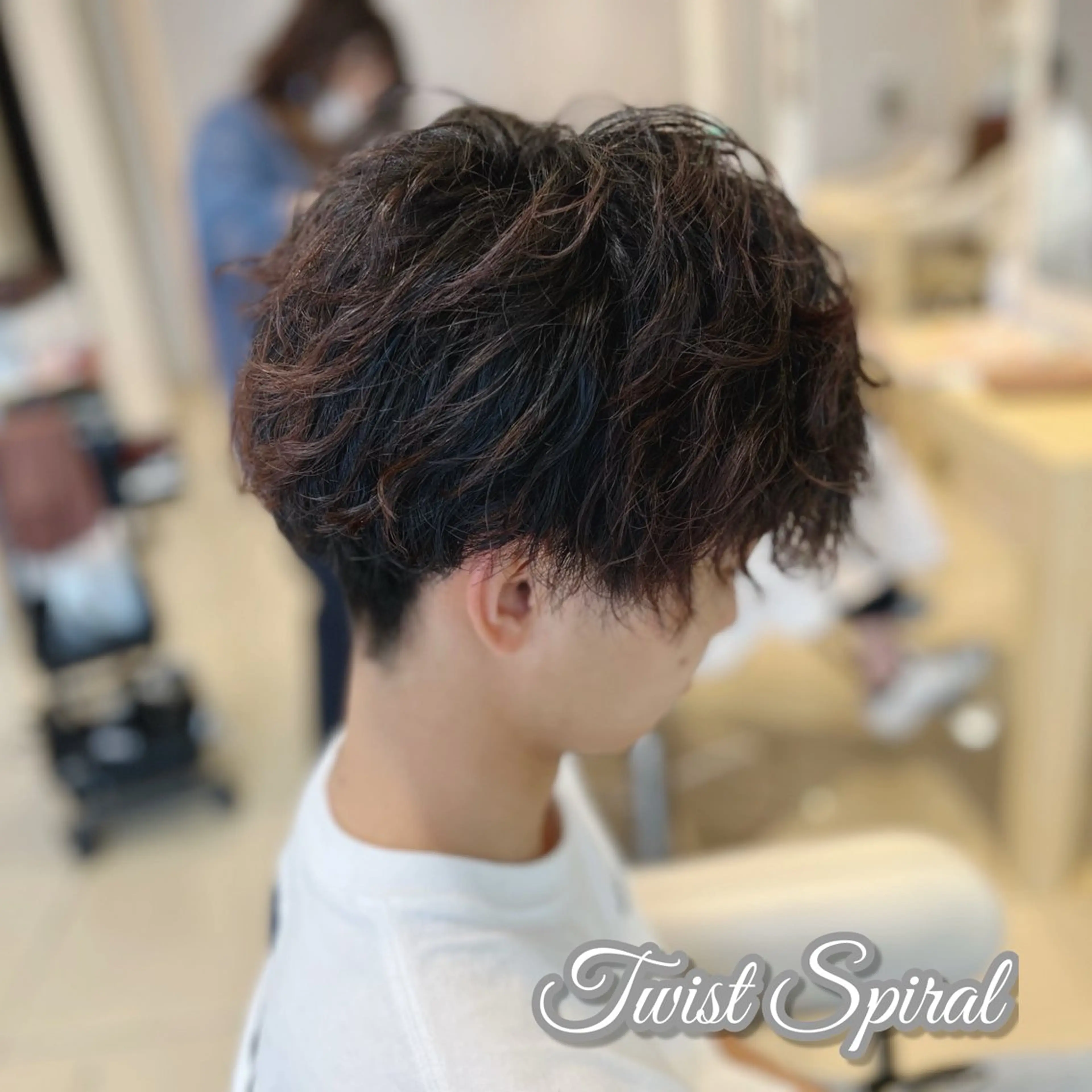 ショート パーマ メンズ Ash宮前平店 鈴木和也のヘアスタイル