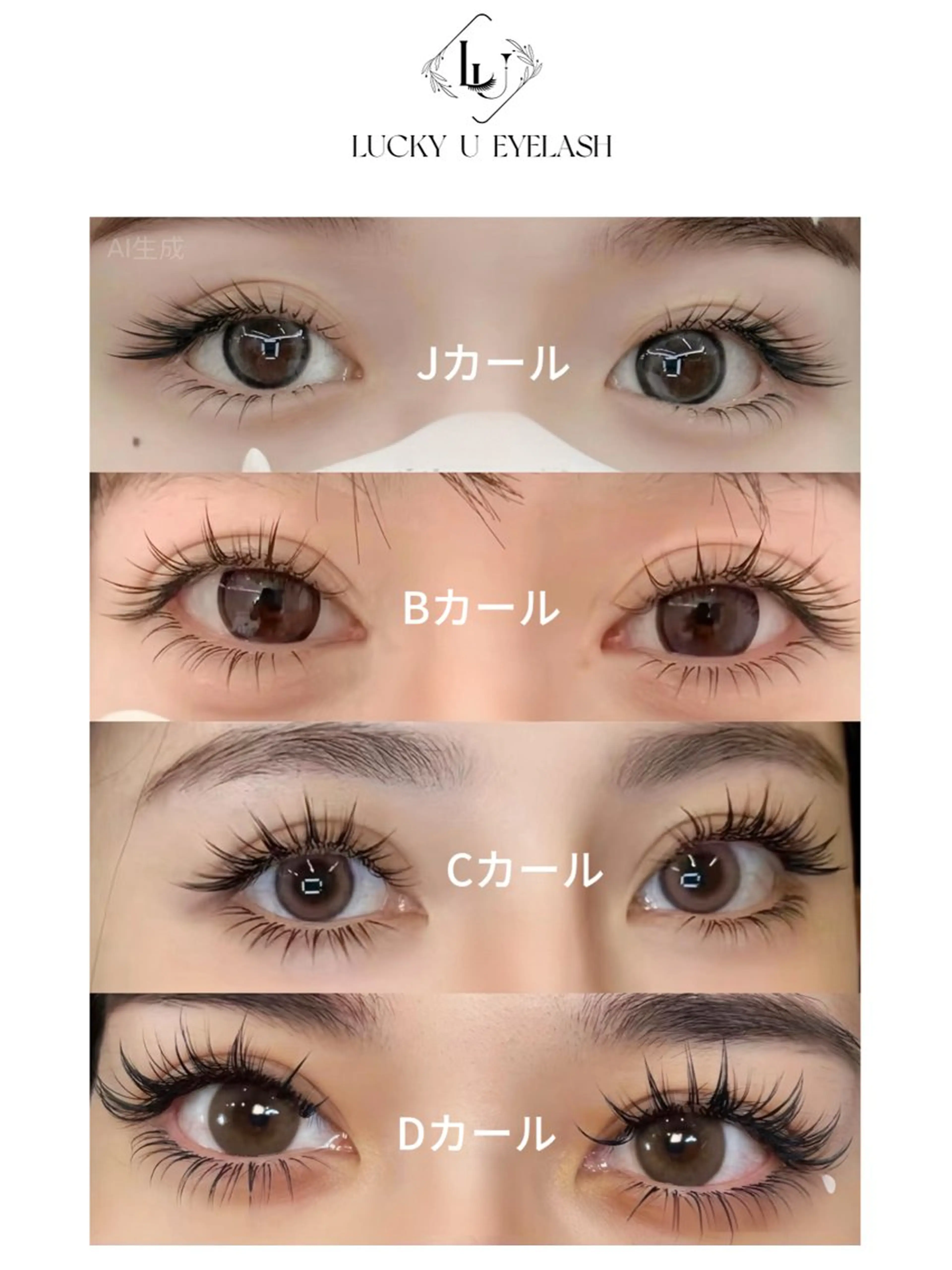 マツエク・マツパ マツエク 【パリジェンヌ&マツエク専門店】Lucky U 新小岩店所属・新小岩パリジェンヌ マツエク専門店のマツエク・マツパデザイン