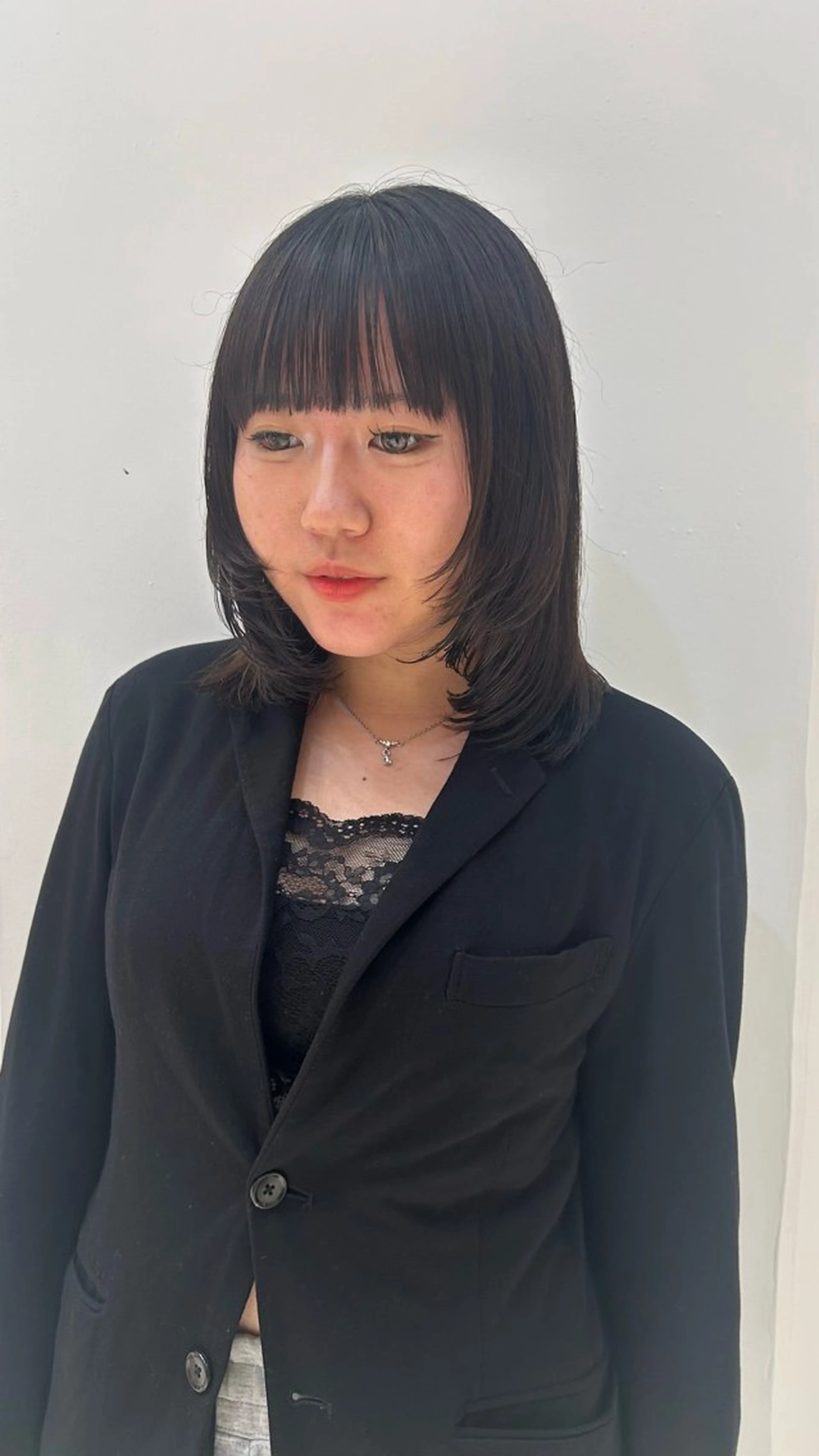 ミディアム ヘアアレンジ MIKA/ボブ/ レイヤー/メンズのヘアスタイル