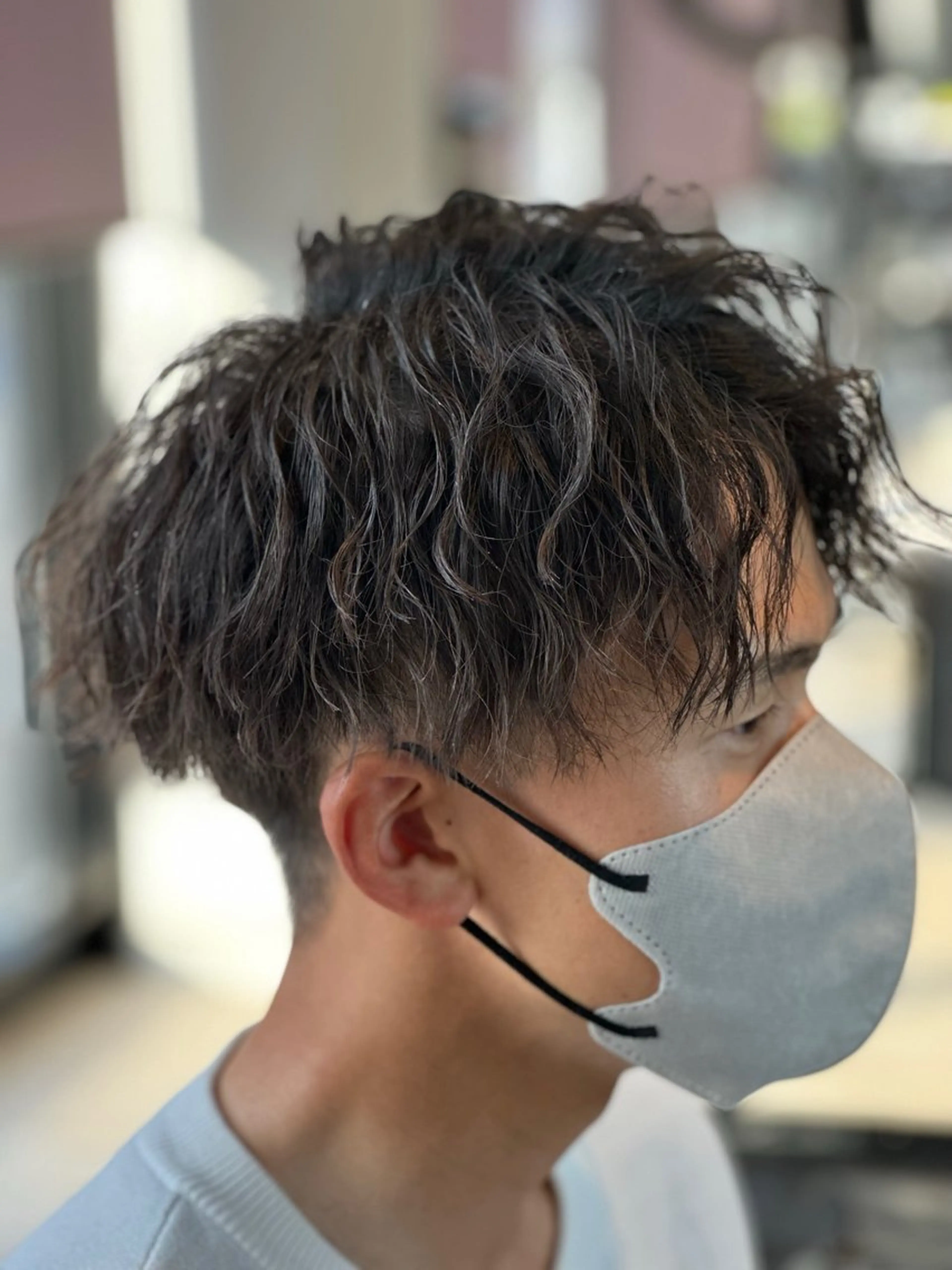 ショート カット パーマ ”メンズ”垢抜け🔥 QUATRO片岡のヘアスタイル