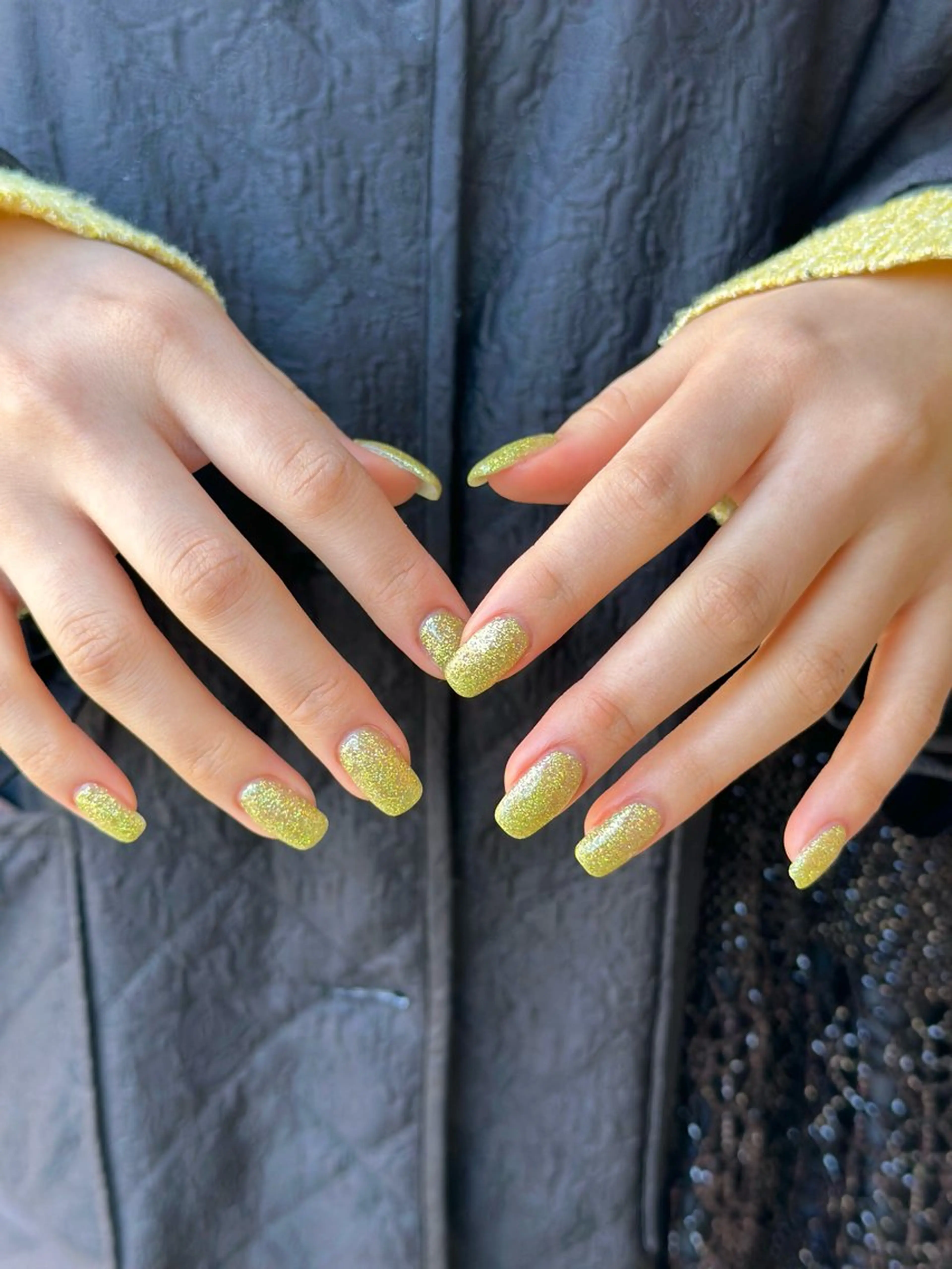 ネイル ラメ(グリッター) シモダ カスミ 🦀 @ksm_smdのネイルデザイン