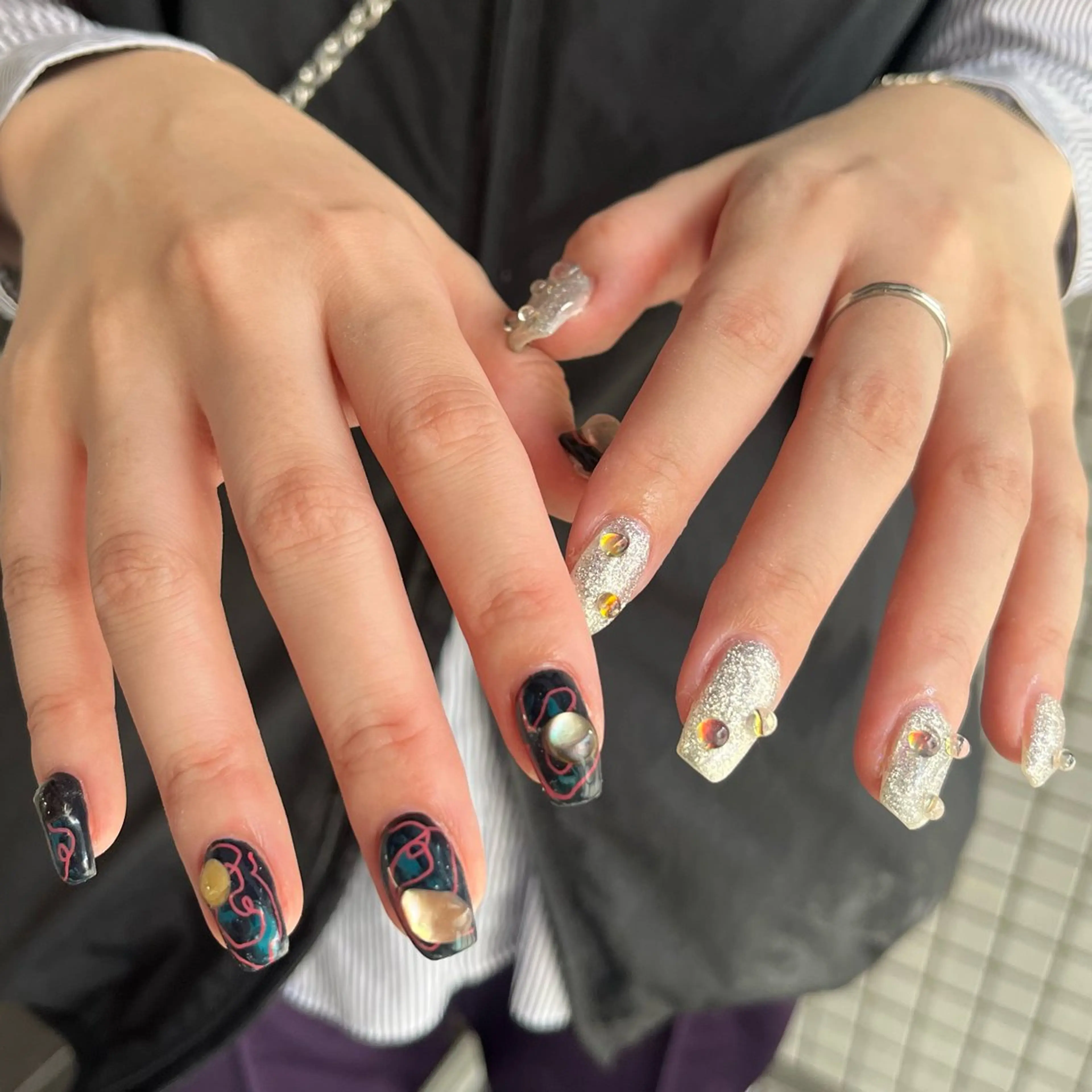 ネイル ハンドネイル フットネイル 小川 柚香のネイルデザイン