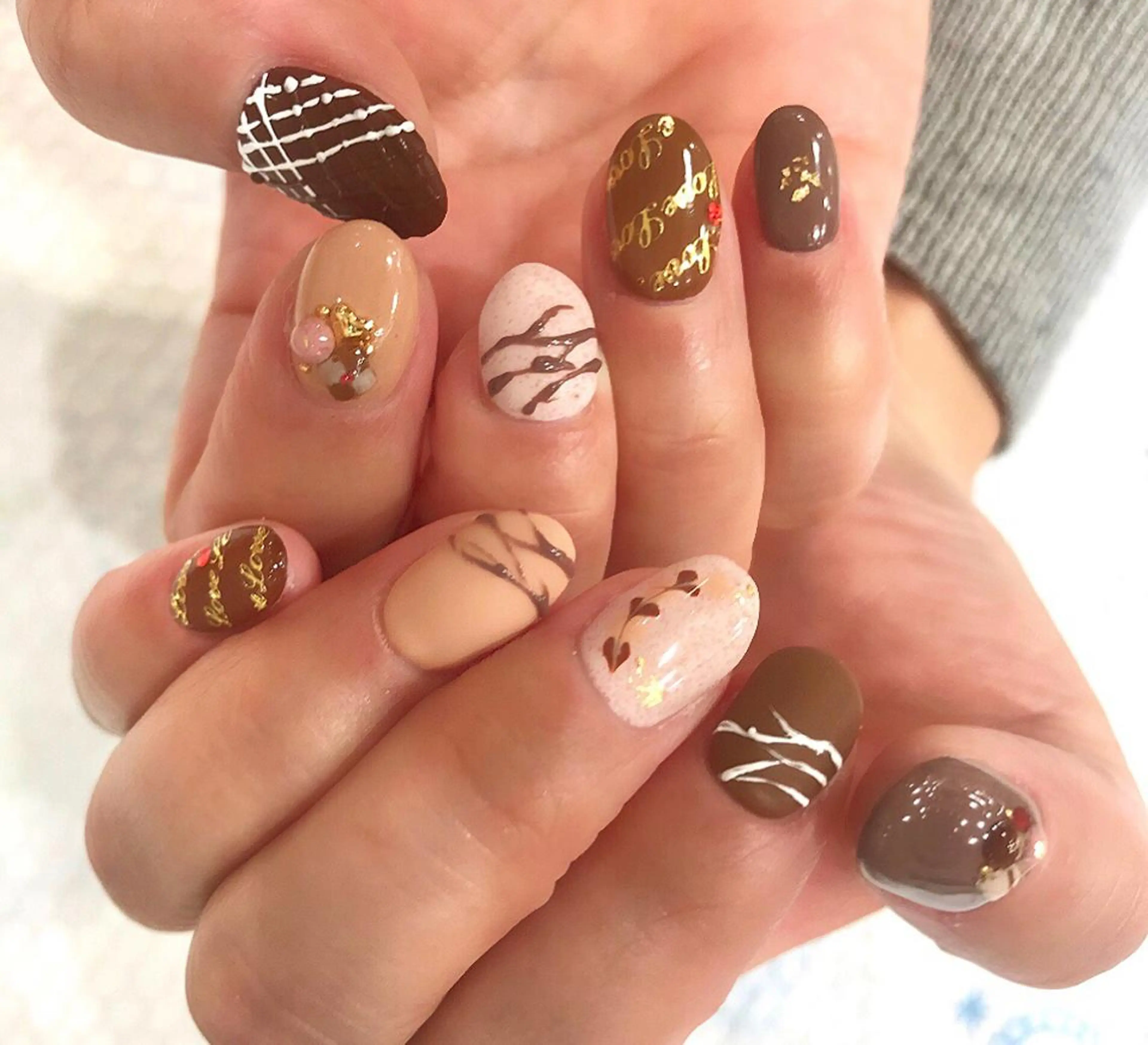 ネイル バレンタイン Ash関内ネイリスト 荒木のネイルデザイン