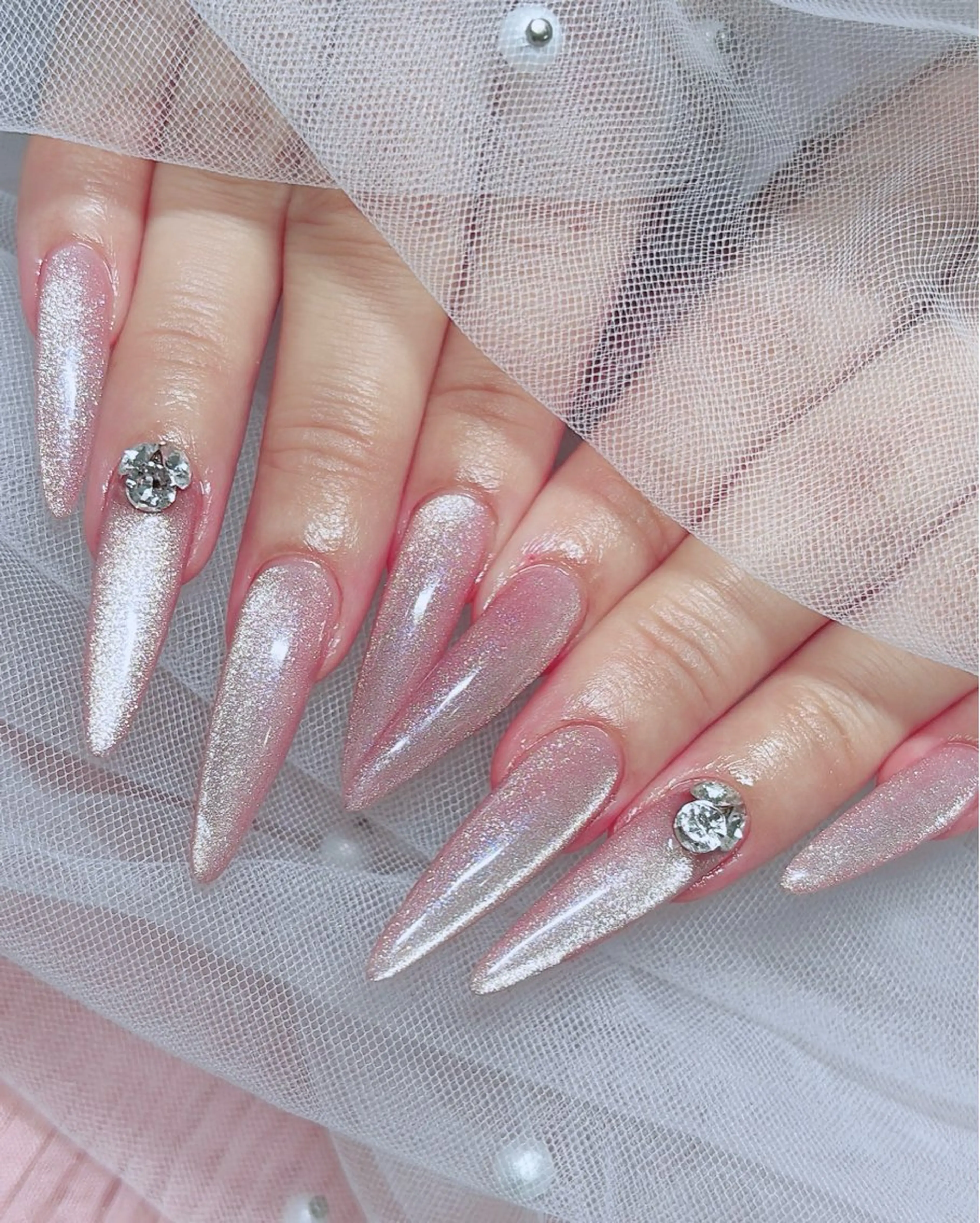 ネイル ネイルチップ ハンドネイル RiLion💗 Risa🦋💜のネイルデザイン