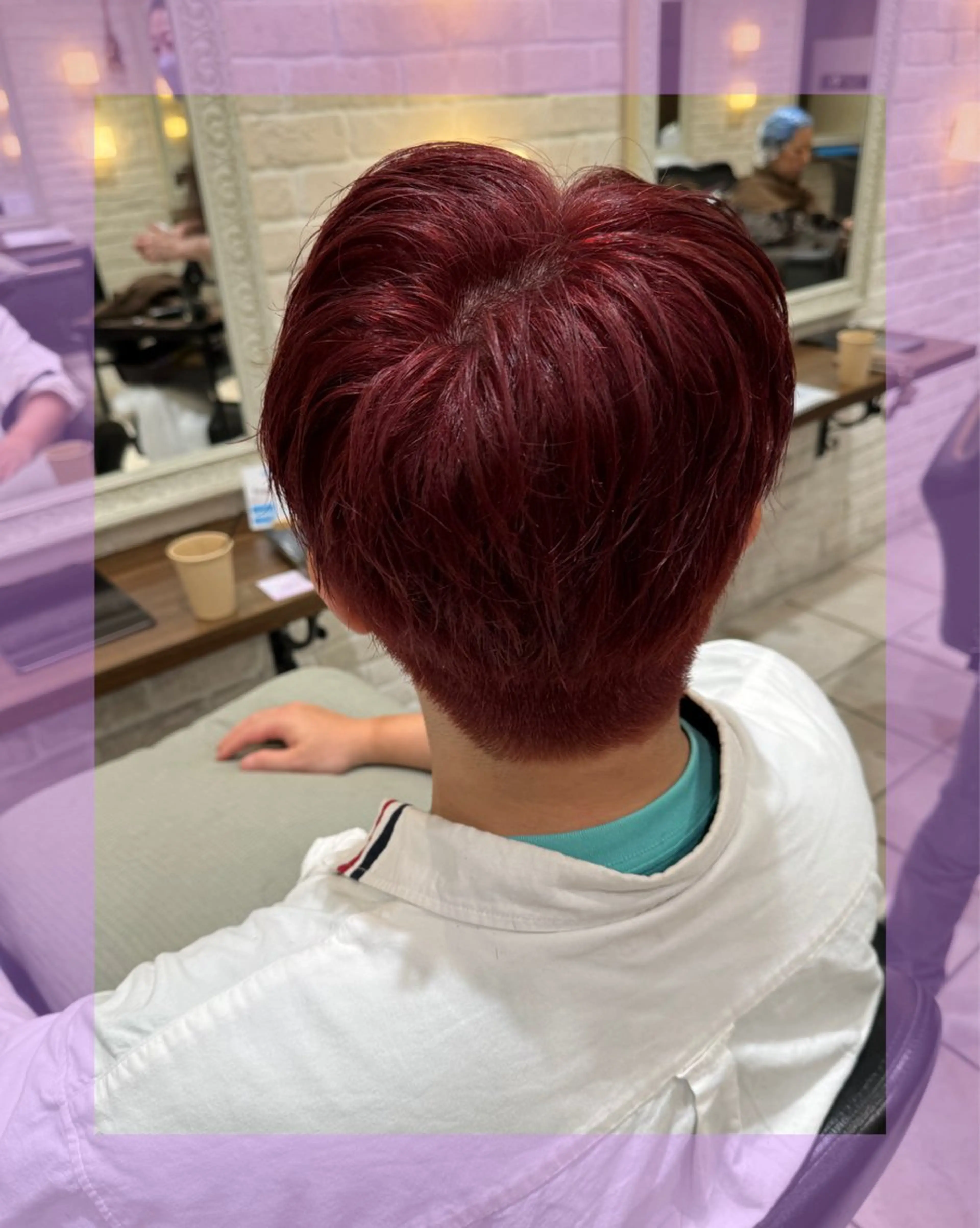 ショート カラー メンズ ブリーチ♡メンズ マッシュ♡MIUのヘアスタイル