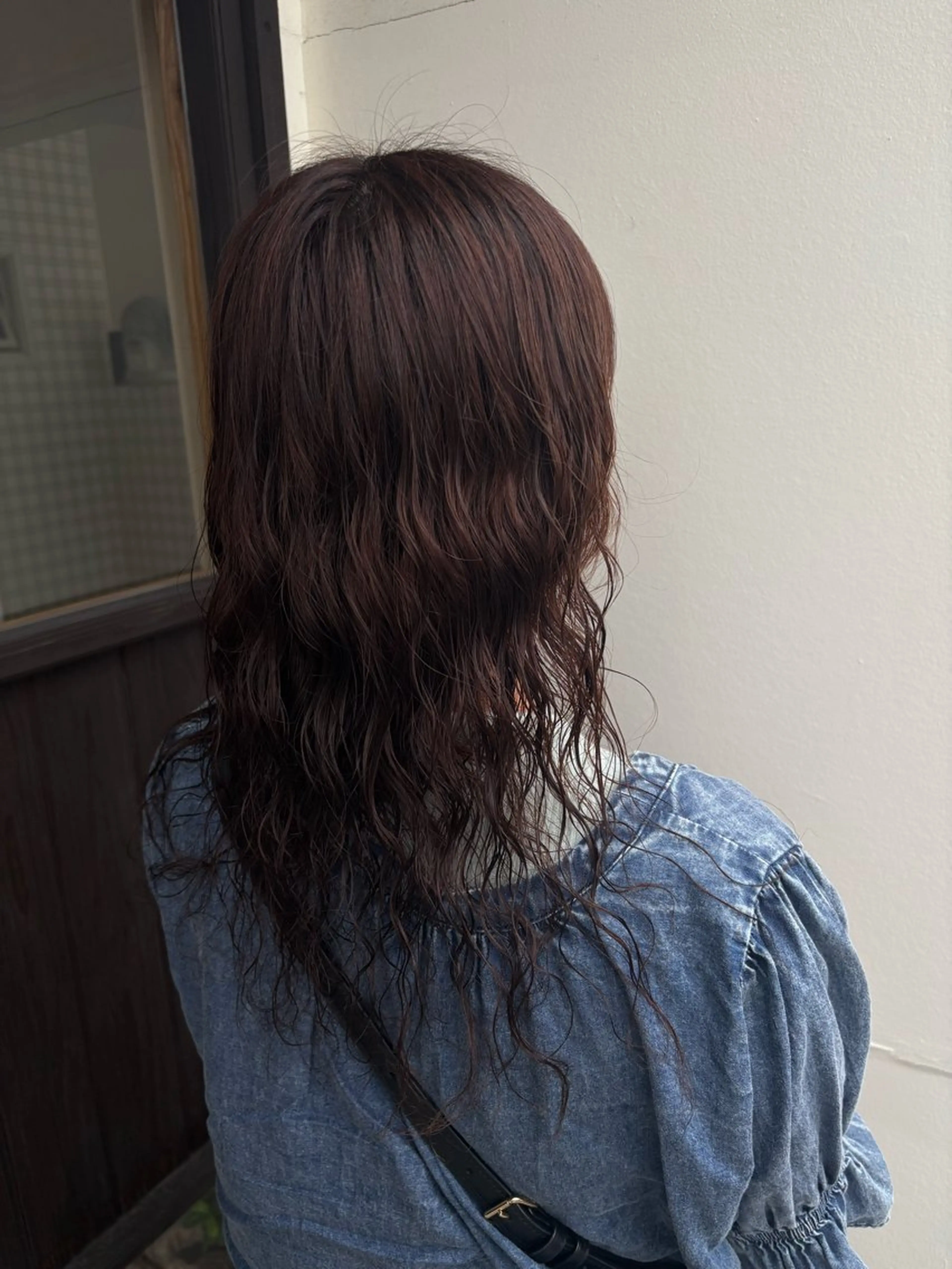 ロング カット パーマ 松田 遥香のヘアスタイル