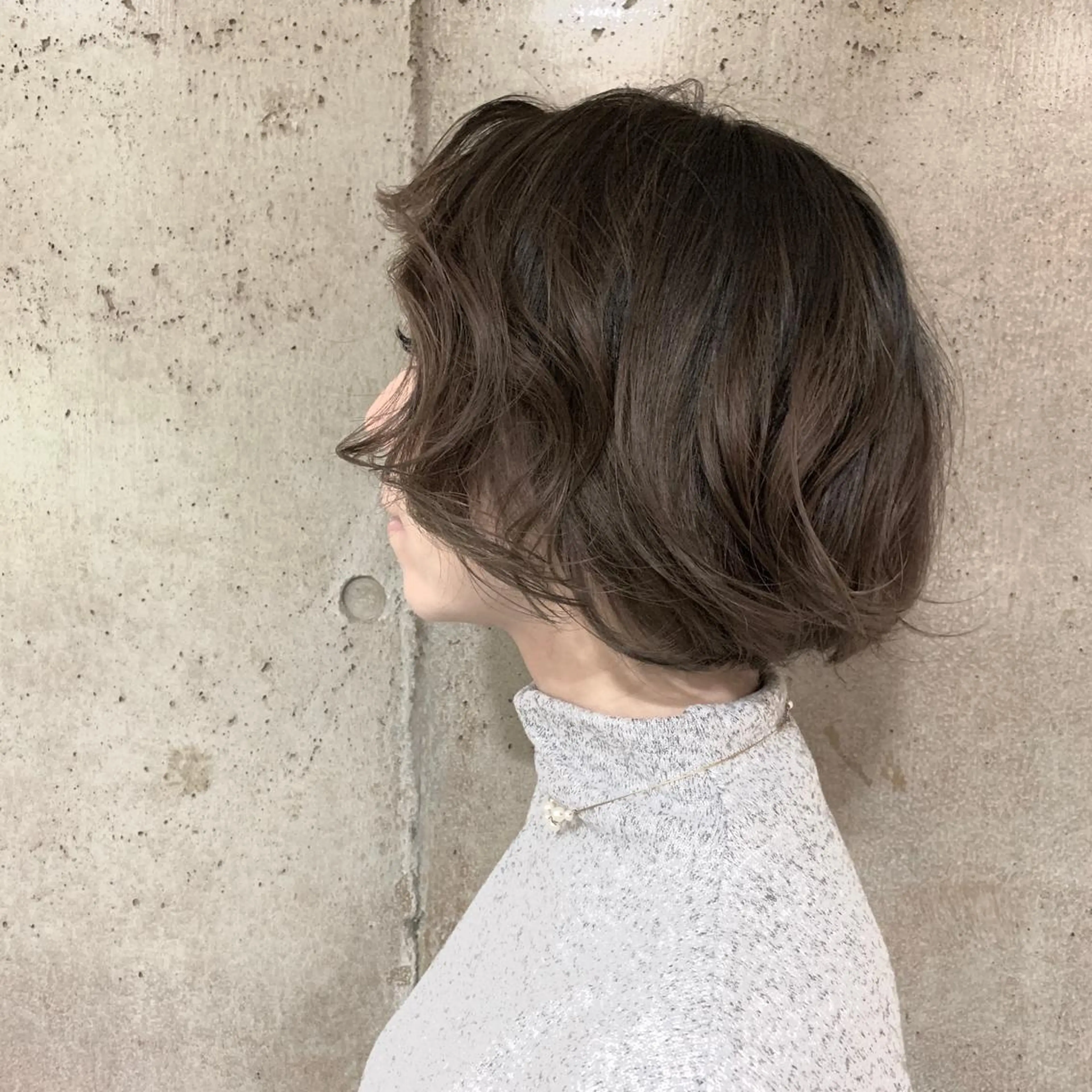 ショート カラー ボブ 二宮 早智子のヘアスタイル