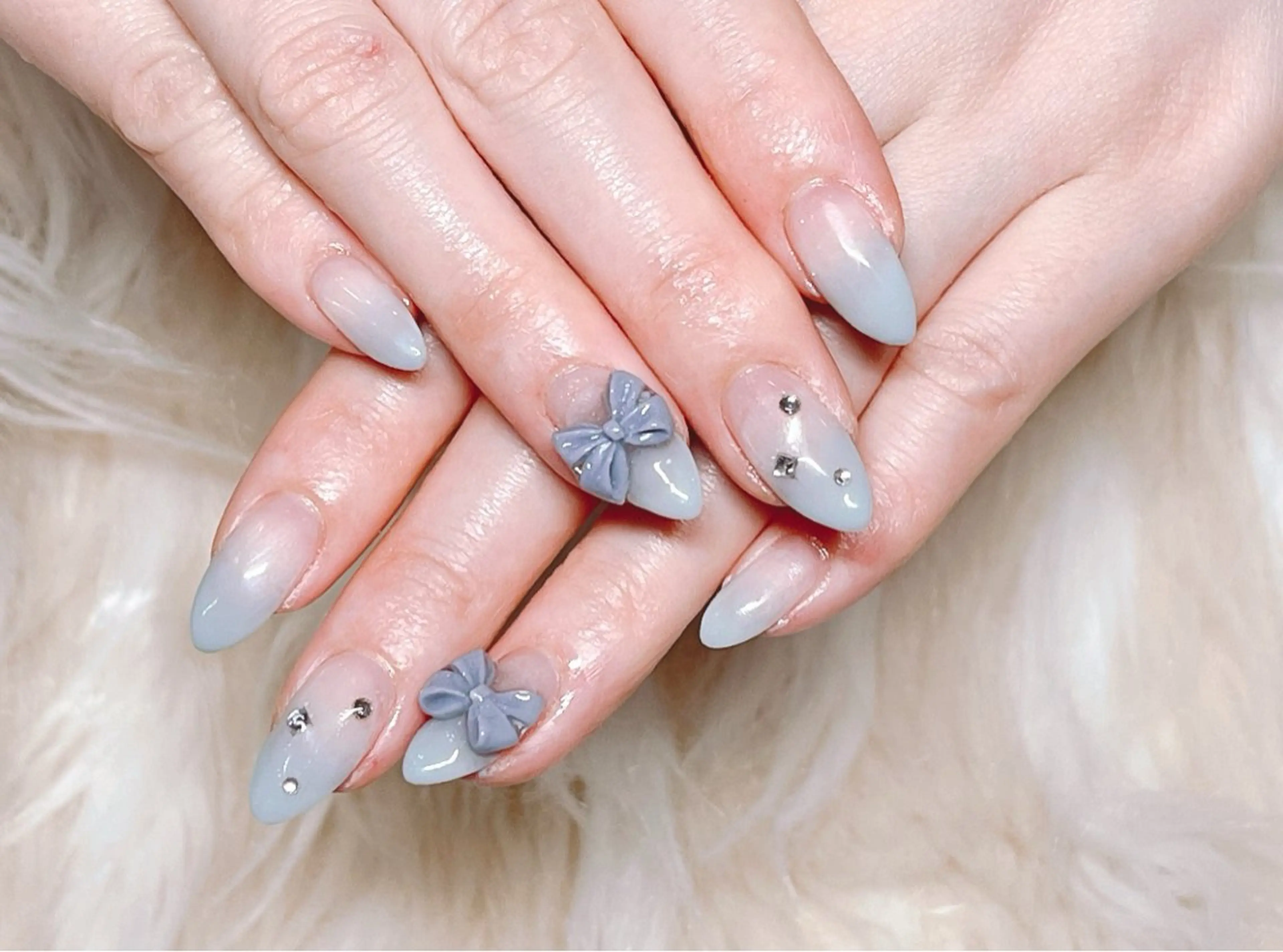 ネイル 長さ出し フットネイル フレンチネイル ジェルネイル グラデーション ハンドネイル Nail&eye Belire 新宿のネイルデザイン