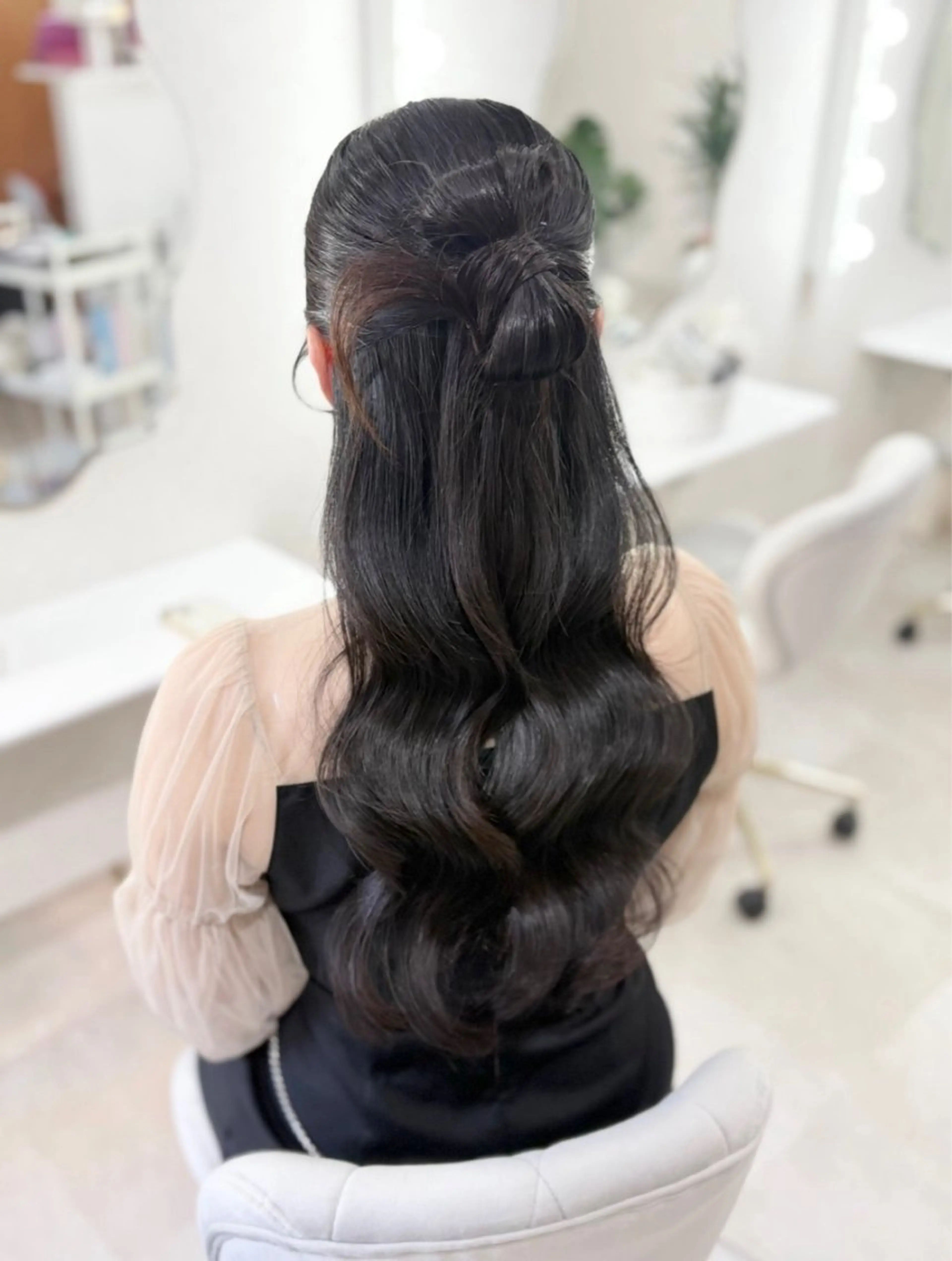 ヘアアレンジ ハーフアップ ヘアセット ヘアセットサロン /上坪愛美のヘアスタイル