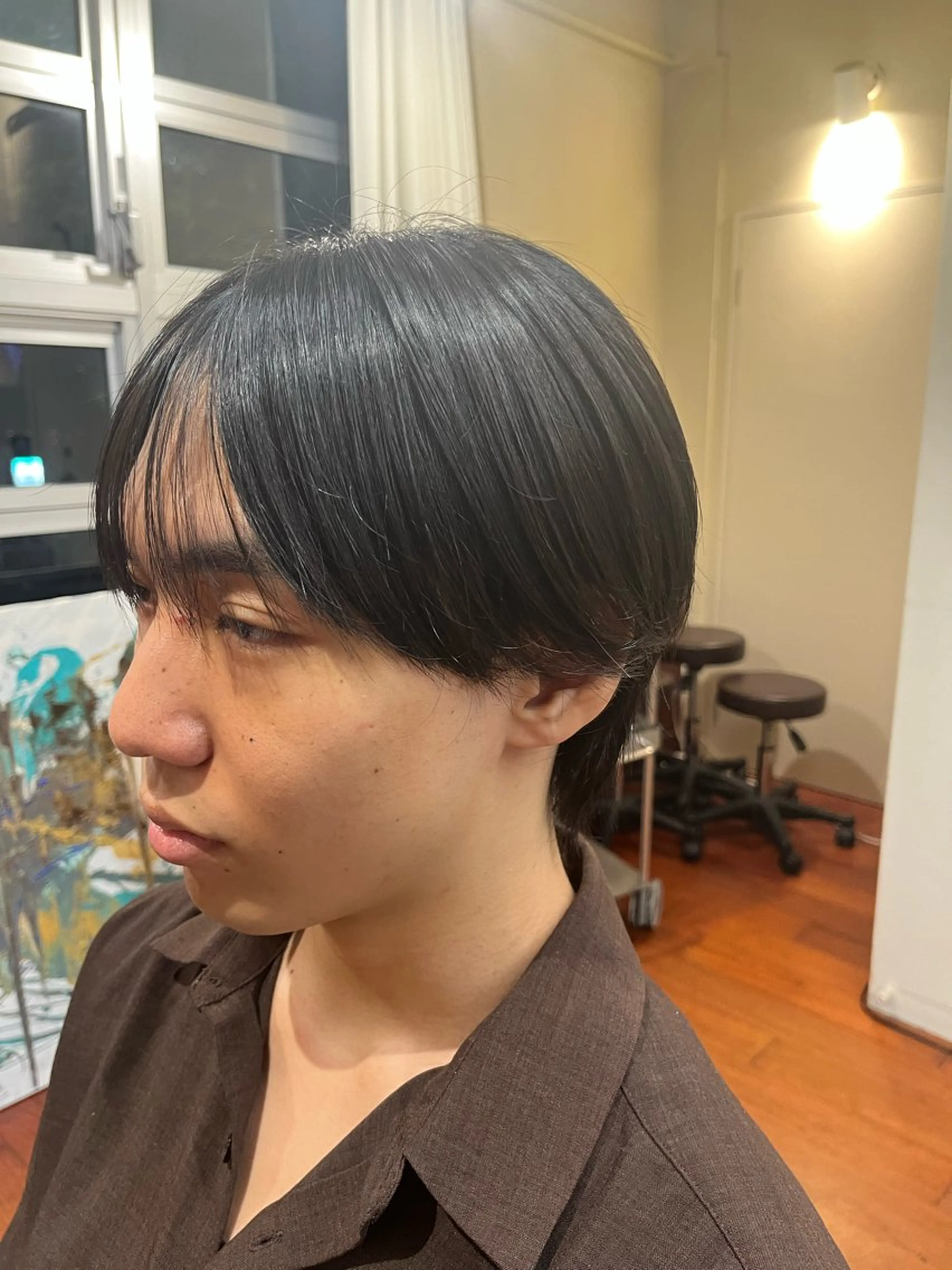 パーマ メンズ ダウンパーマ メンズ韓国風 メンズパーマ カット パーマ mulum所属・ボブパーマ/ ウルフパーマ原科🪴のヘアスタイル