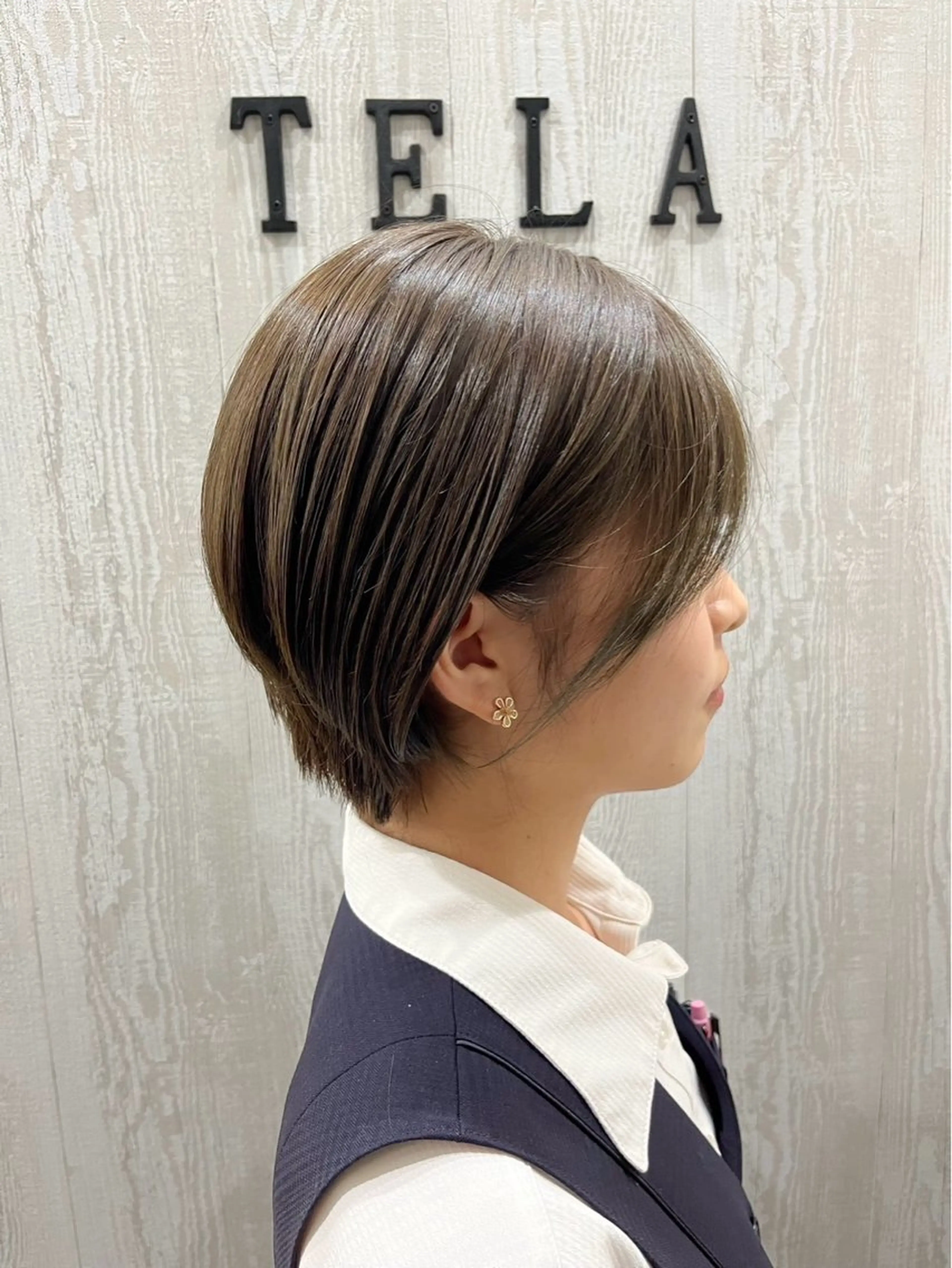 ショート TELA HAIR 袖ヶ浦店所属・TELAHAIR ﾓﾃﾞﾙ募集TOMOのヘアスタイル
